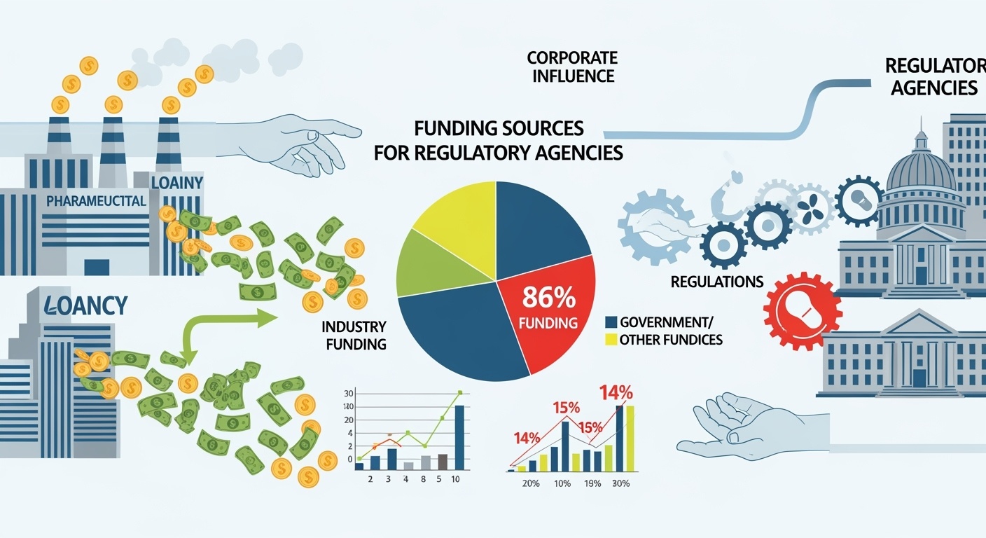 Visualisation des flux financiers de l'industrie pharmaceutique vers les agences de régulation