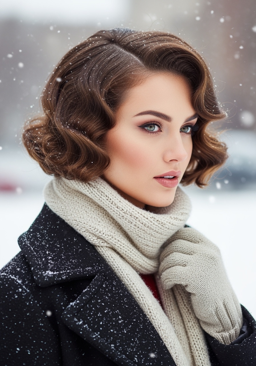 Retro-Inspired Short Curls