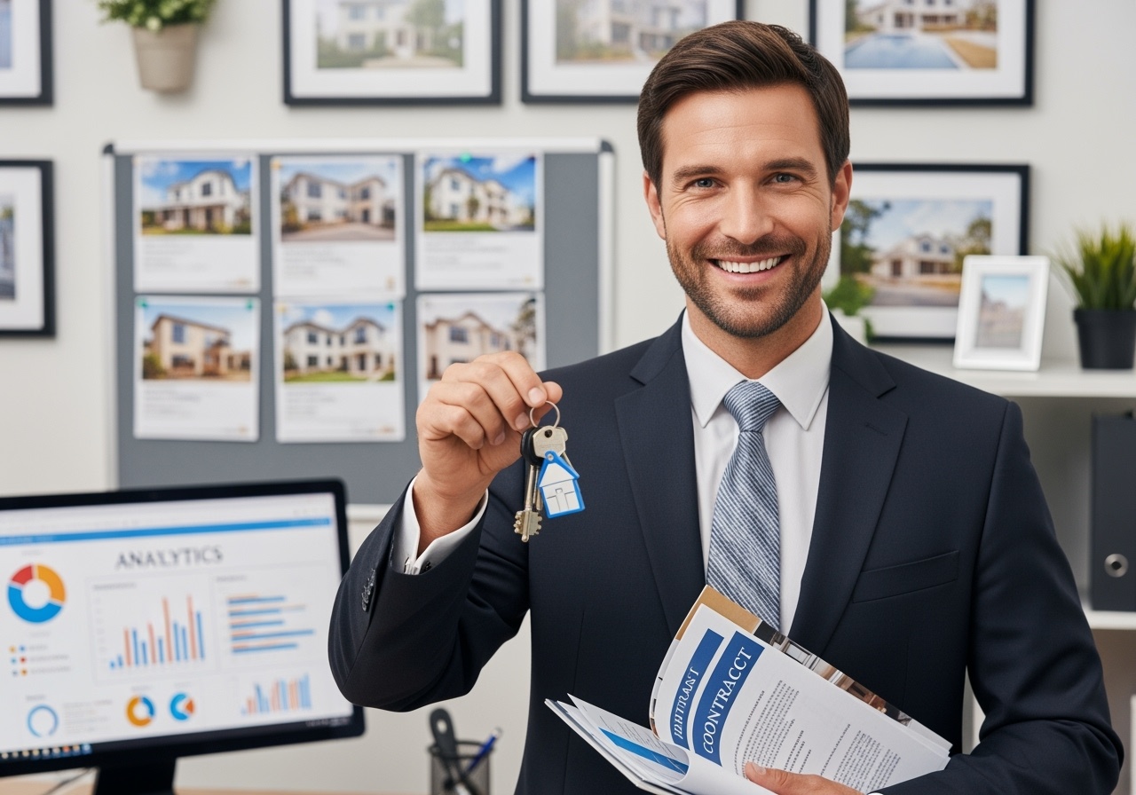 Professioneller Immobilienmakler