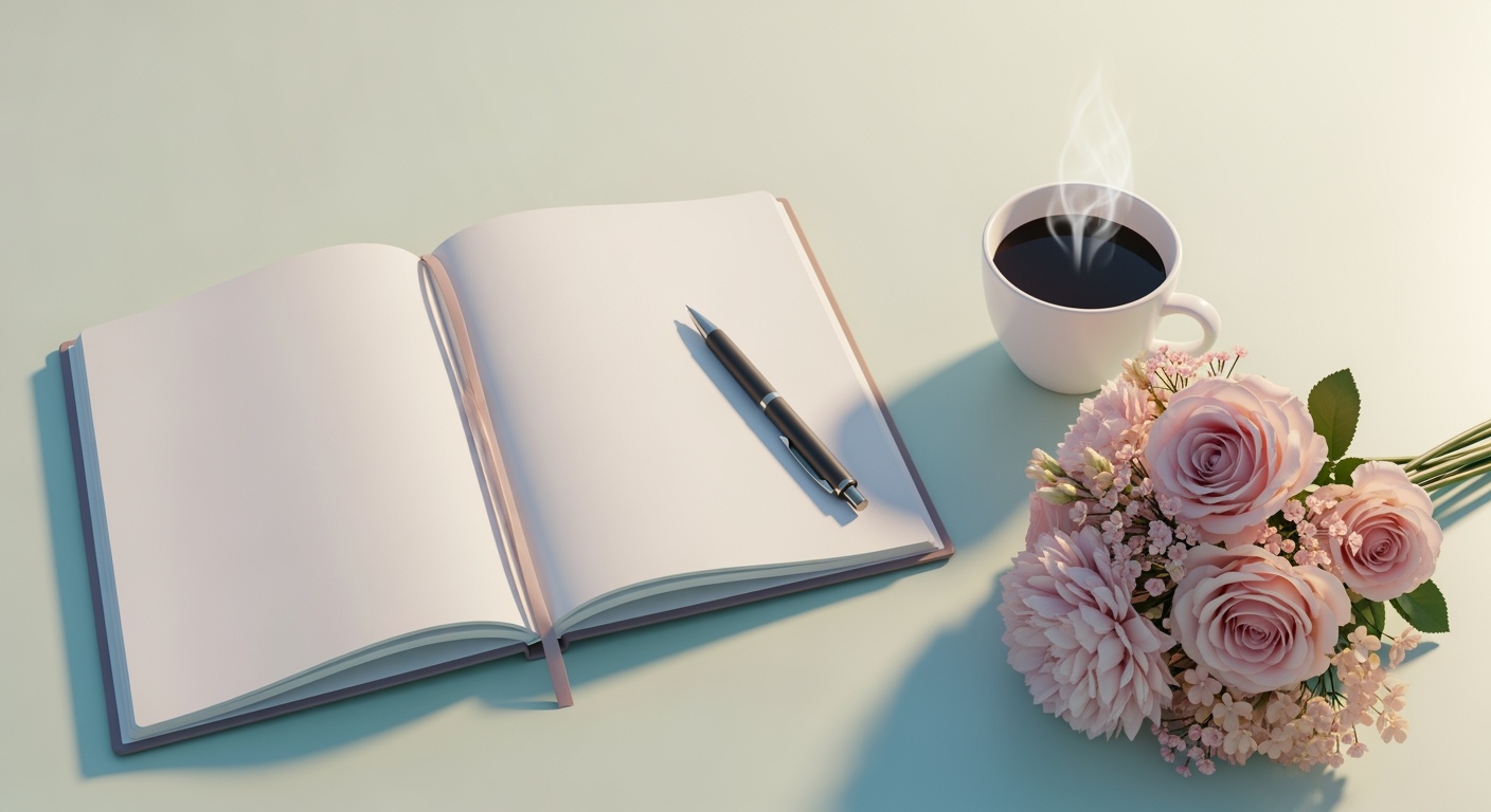 ノートとコーヒー