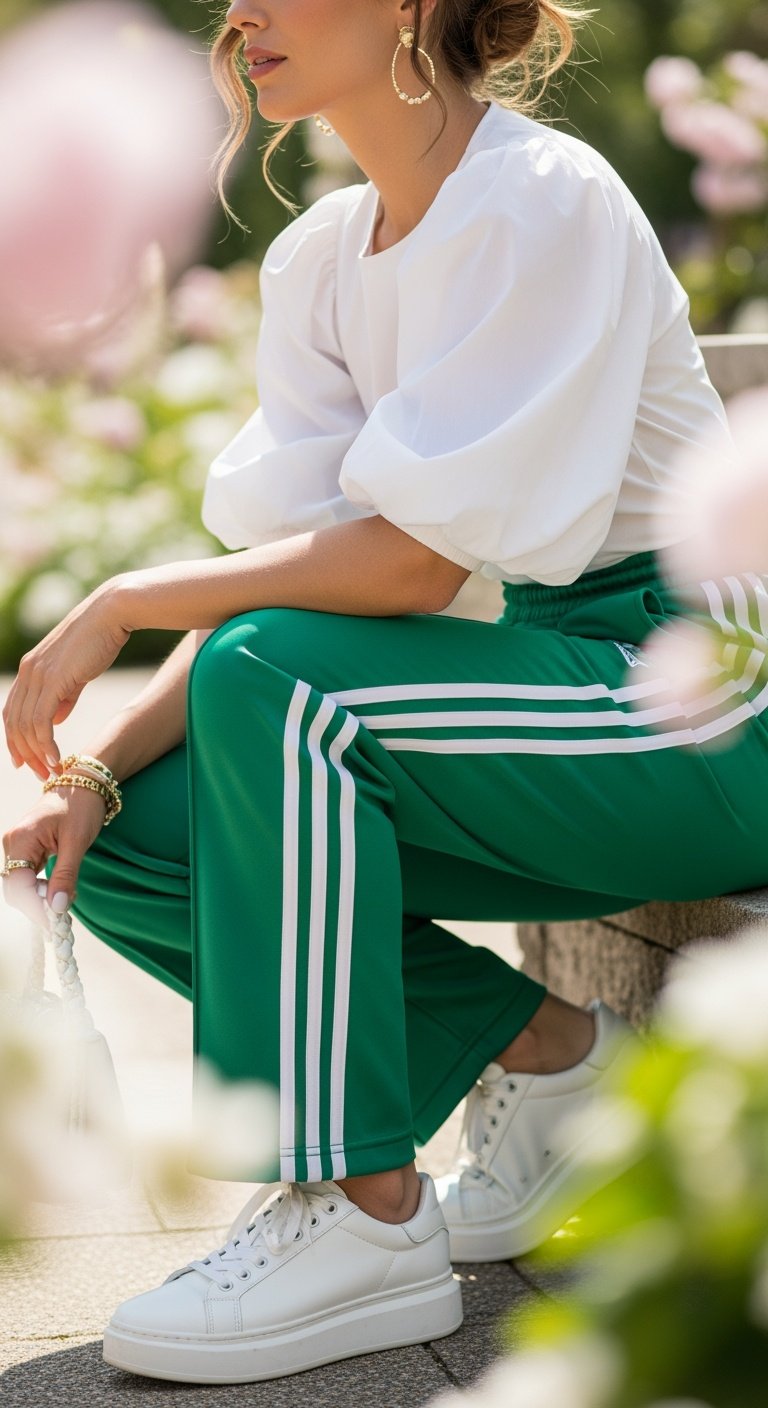 Garden Chic Feminine Track Look