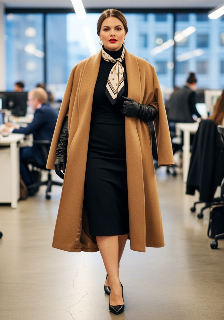 Camel Coat Winter Luxury