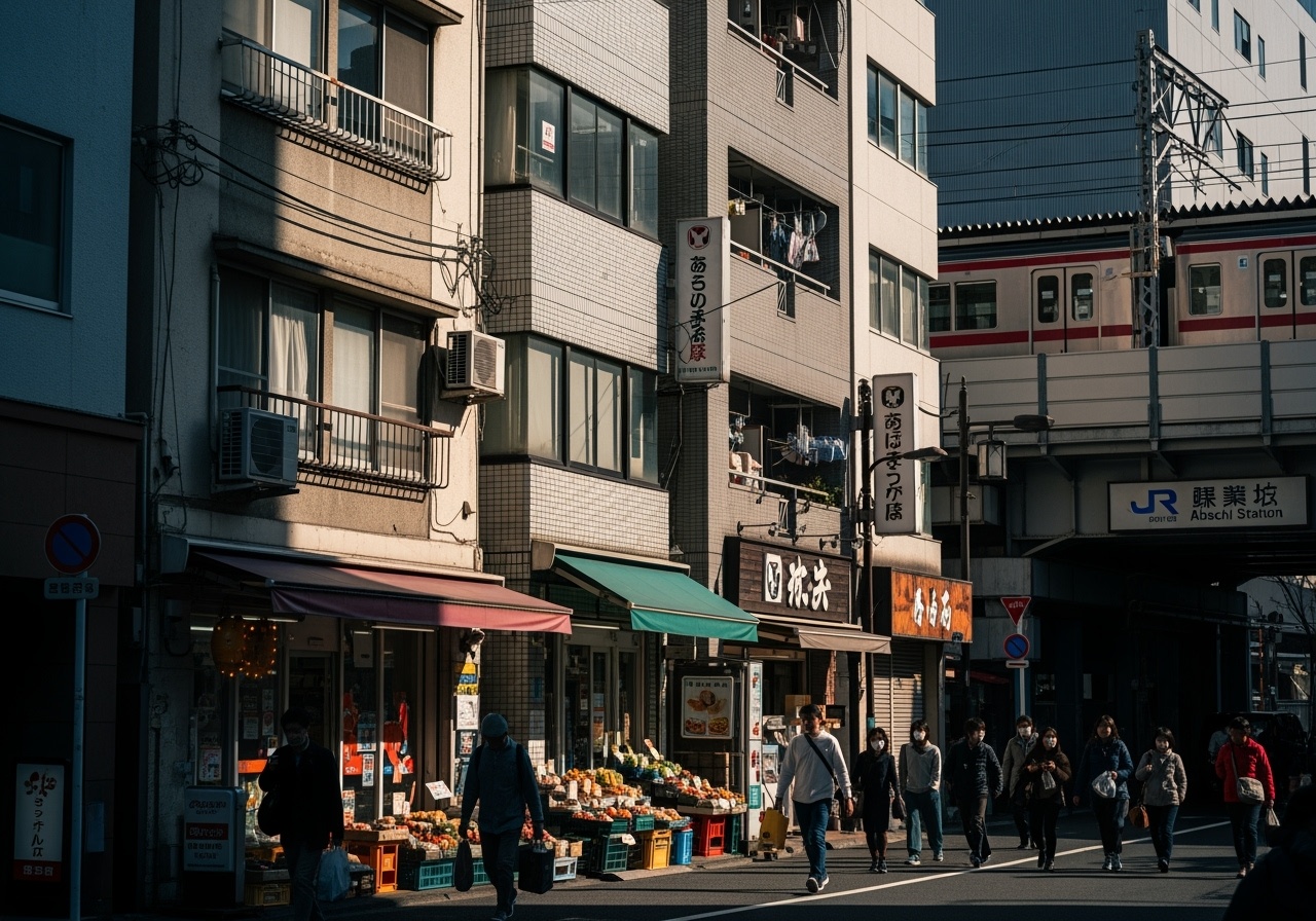 Adachi ward residential area with affordable apartments