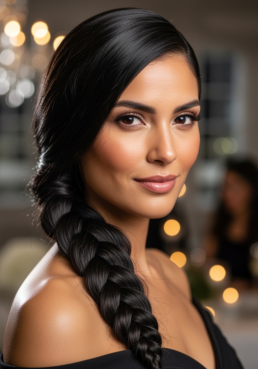 Polished Side Braid with Sleek Finish