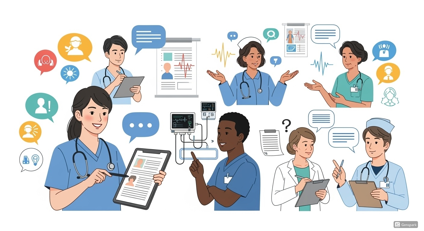 Nursing Communication Illustration