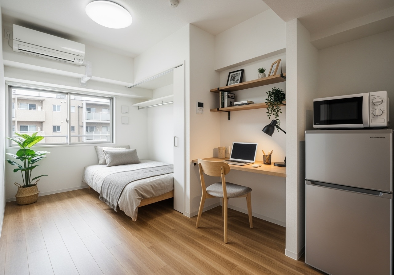 Modern affordable Tokyo apartment interior