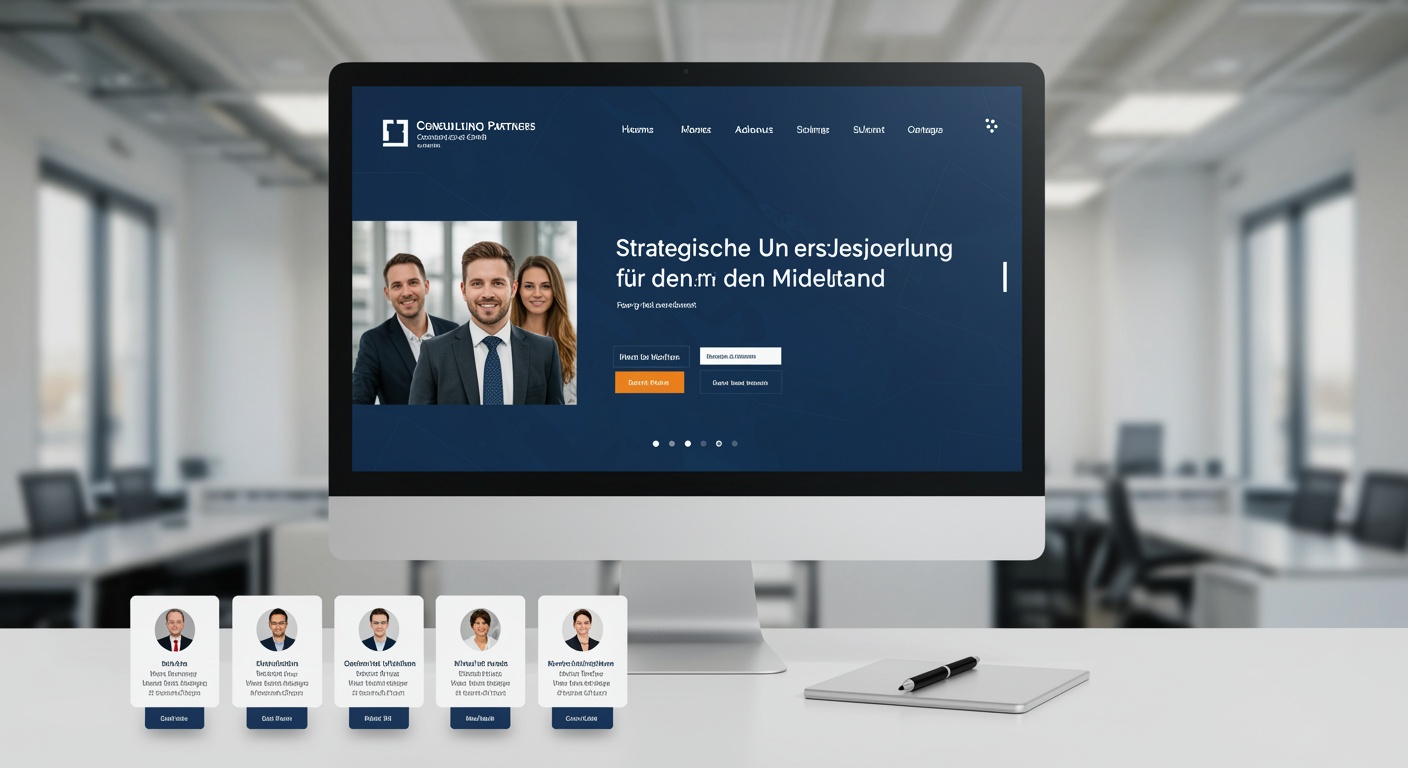 Unternehmensberatung Website Beispiel