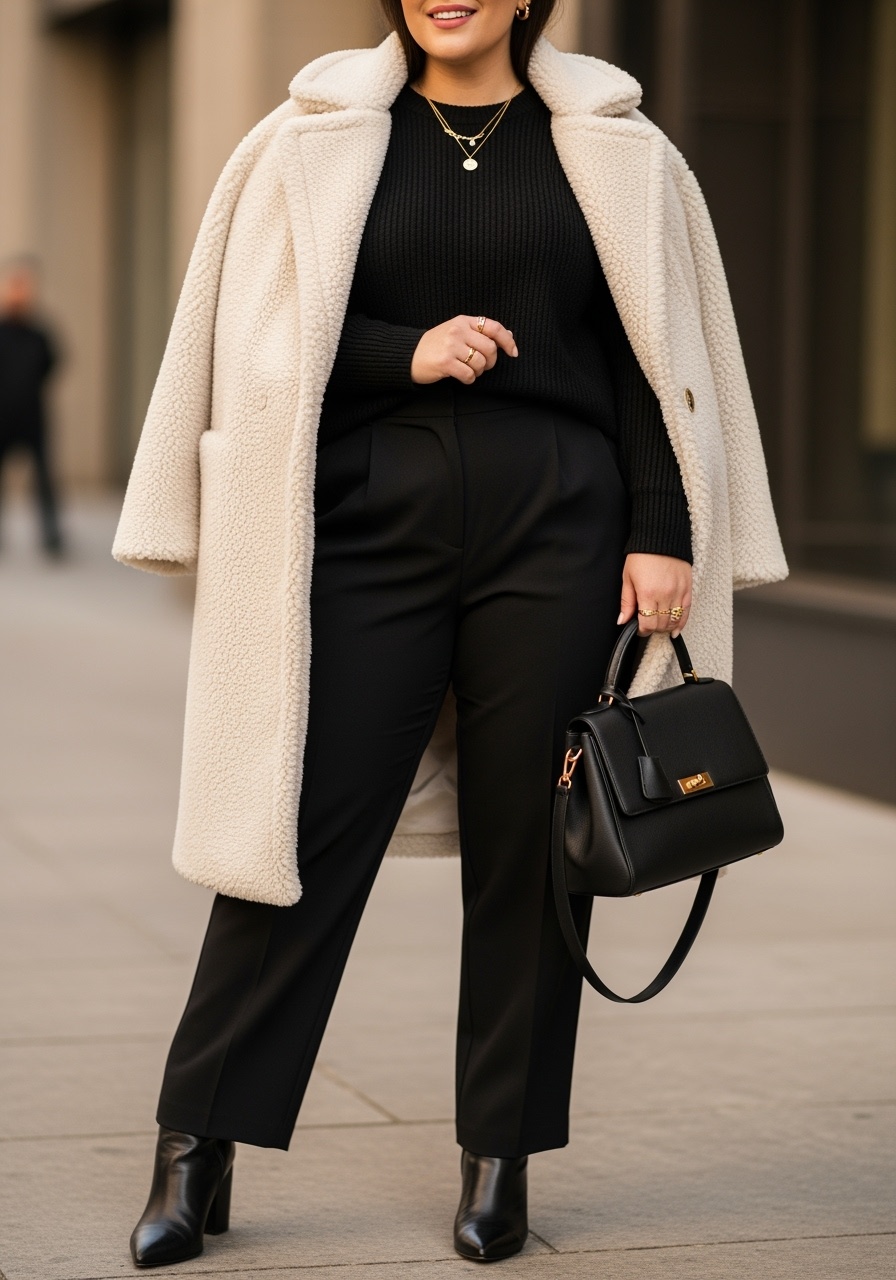 Cream Teddy Coat Cozy Luxury
