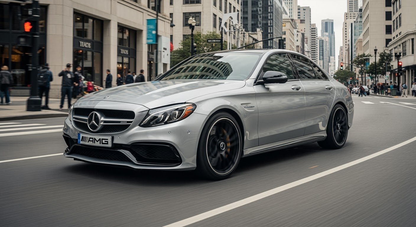メルセデスAMG C63のスタイリッシュな外観
