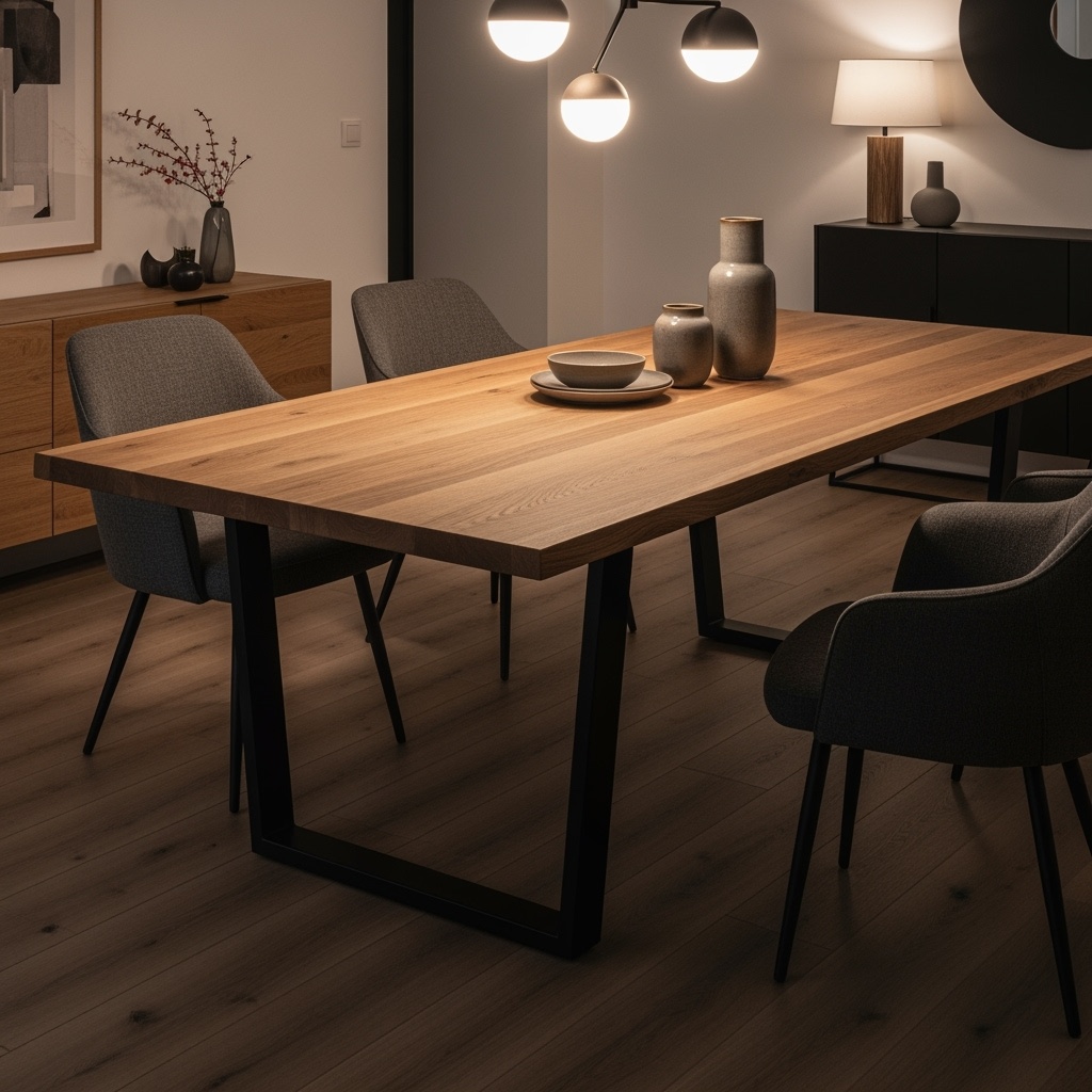 Table sur mesure en chêne