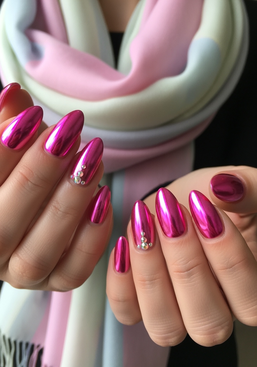 Pink Chrome & Gems