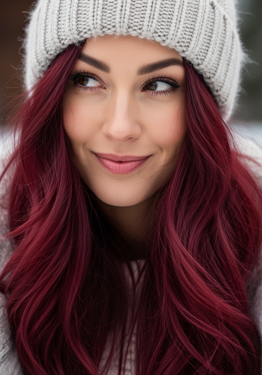 Velvety Burgundy Layers