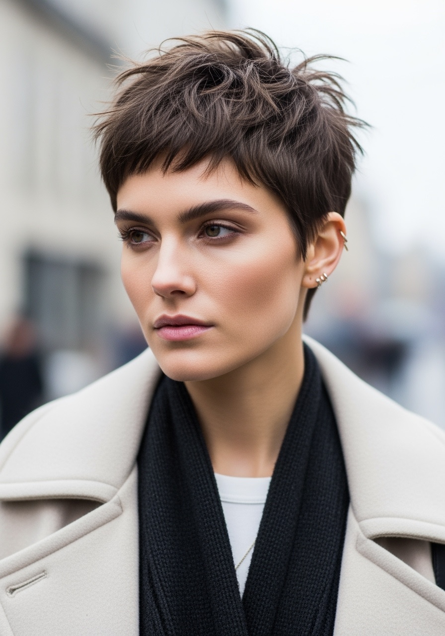 Cropped Pixie with Edge