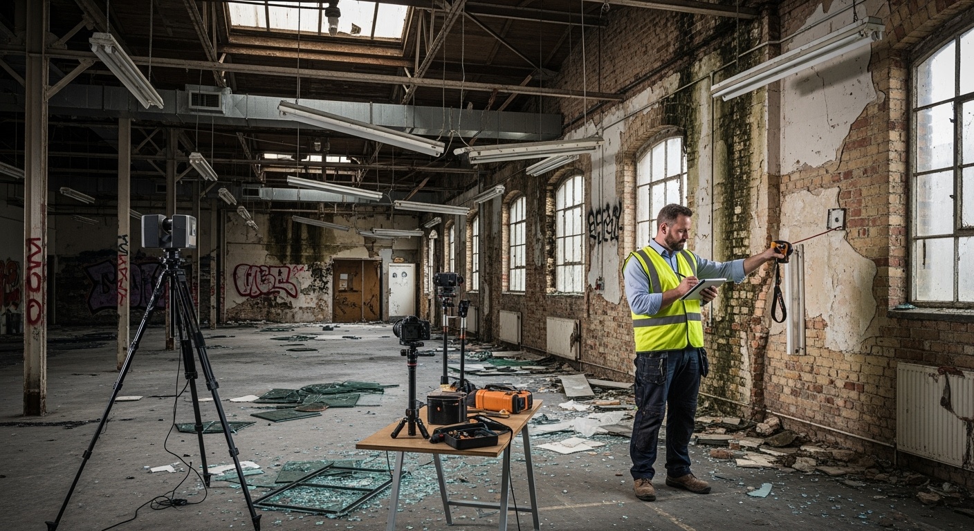 Professional commercial dilapidations survey in Essex office building