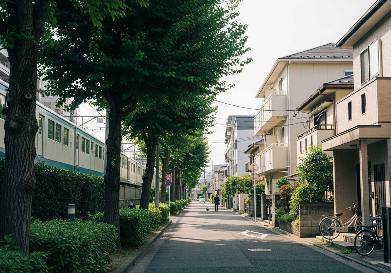 Nerima ward quiet residential area with green spaces