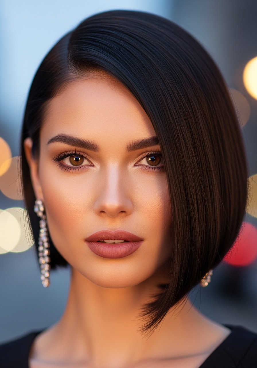Chic Asymmetrical Bob