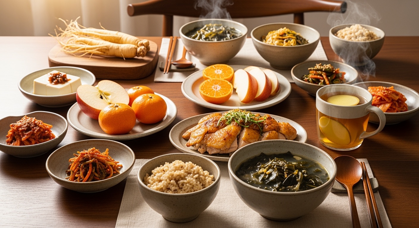 몸을 따뜻하게 하는 건강한 음식