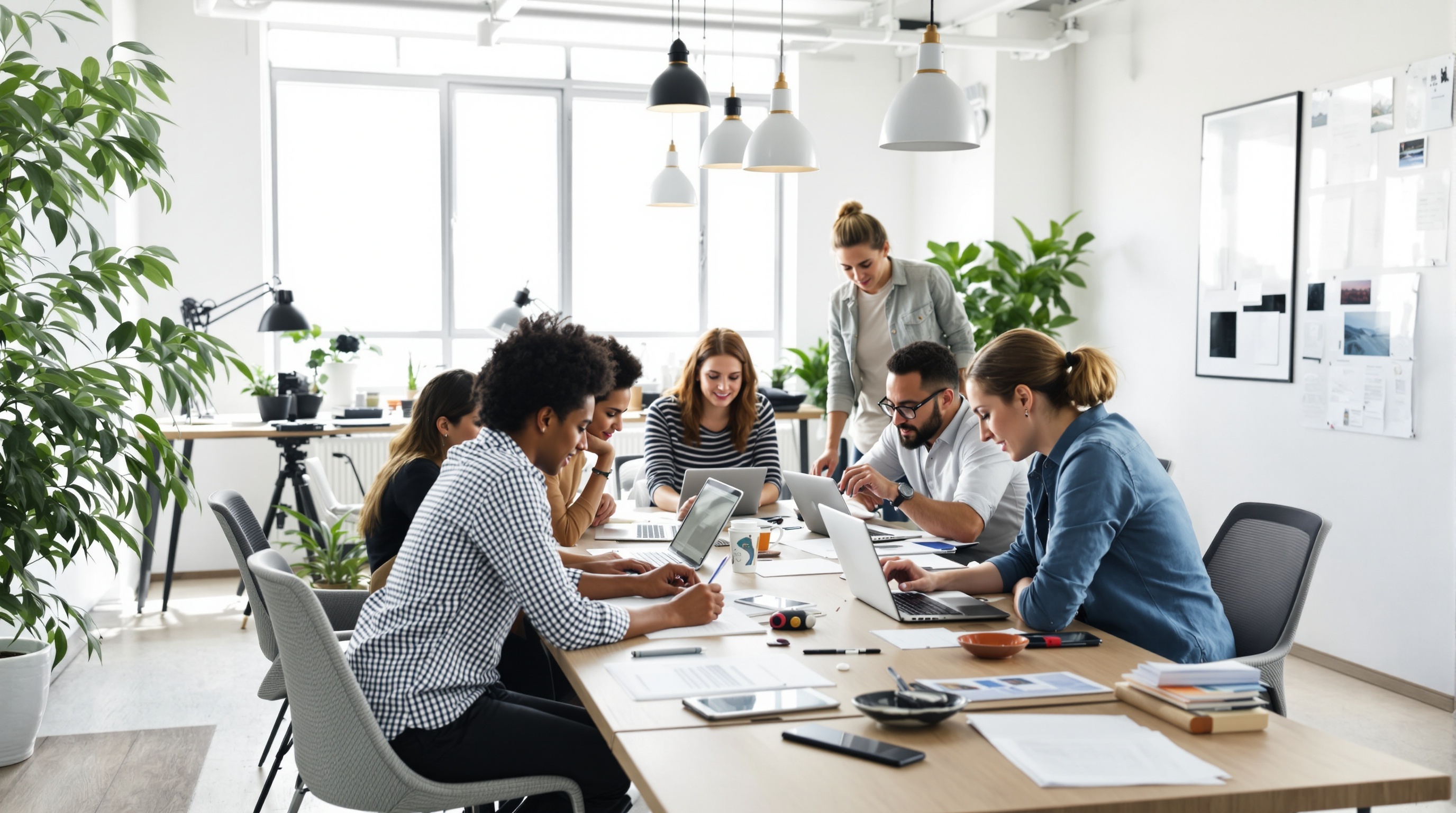 Team working together on cultural stories