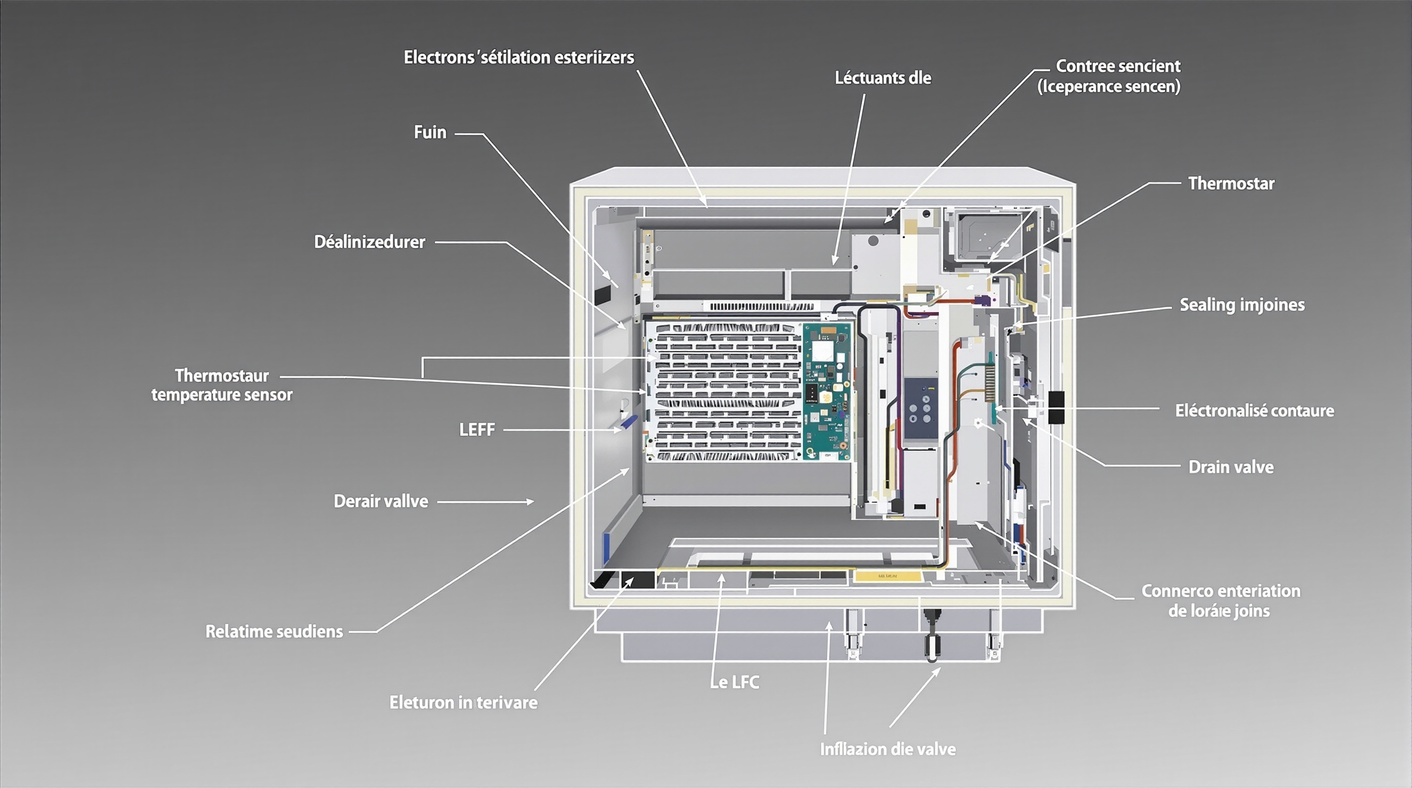 DIAGNOSTIC ET RÉPARATION DES PANNES DE STÉRILISATEUR ÉLECTRIQUE 1 DIAGRAMME TECHNIQUE