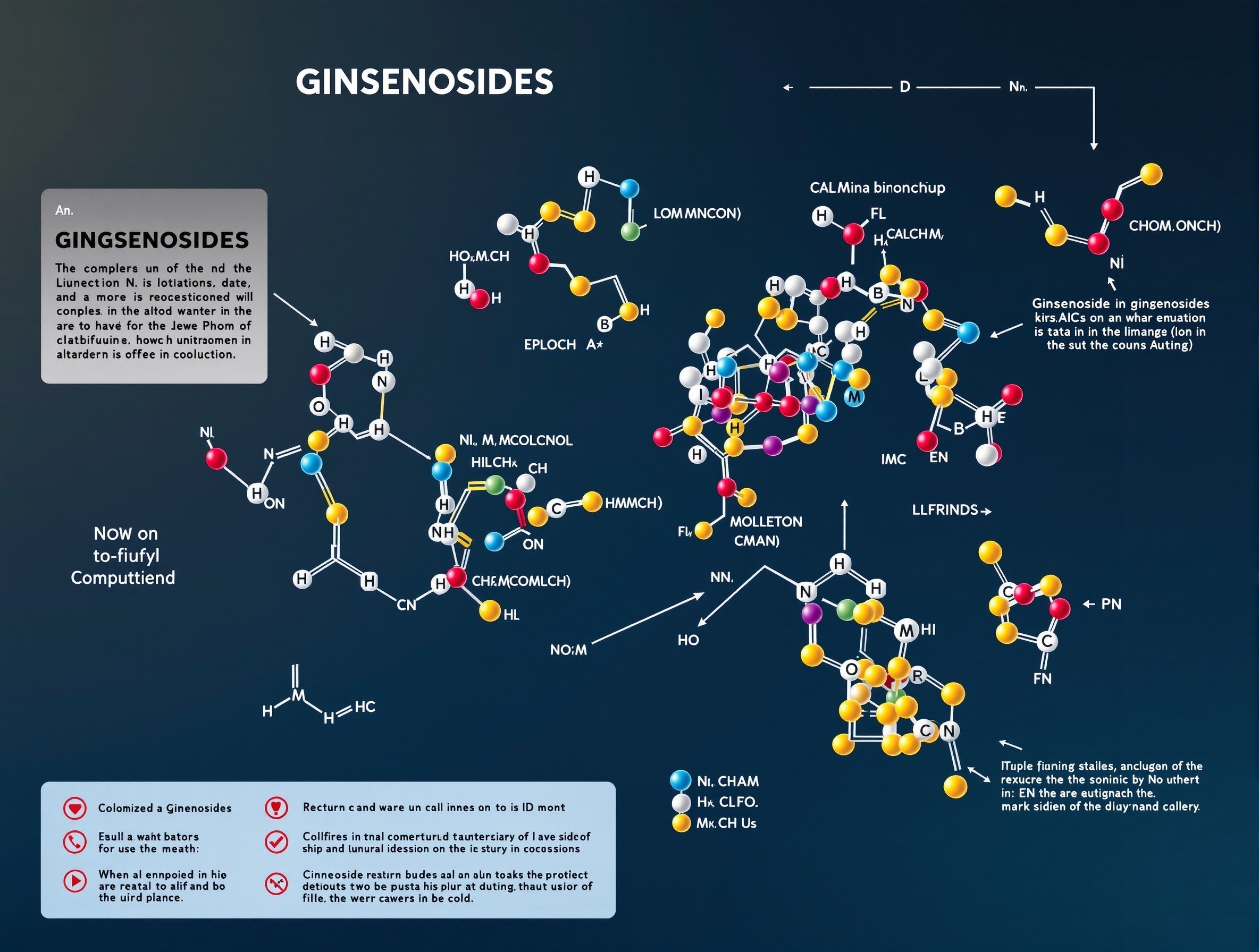 진세노사이드 분자 구조