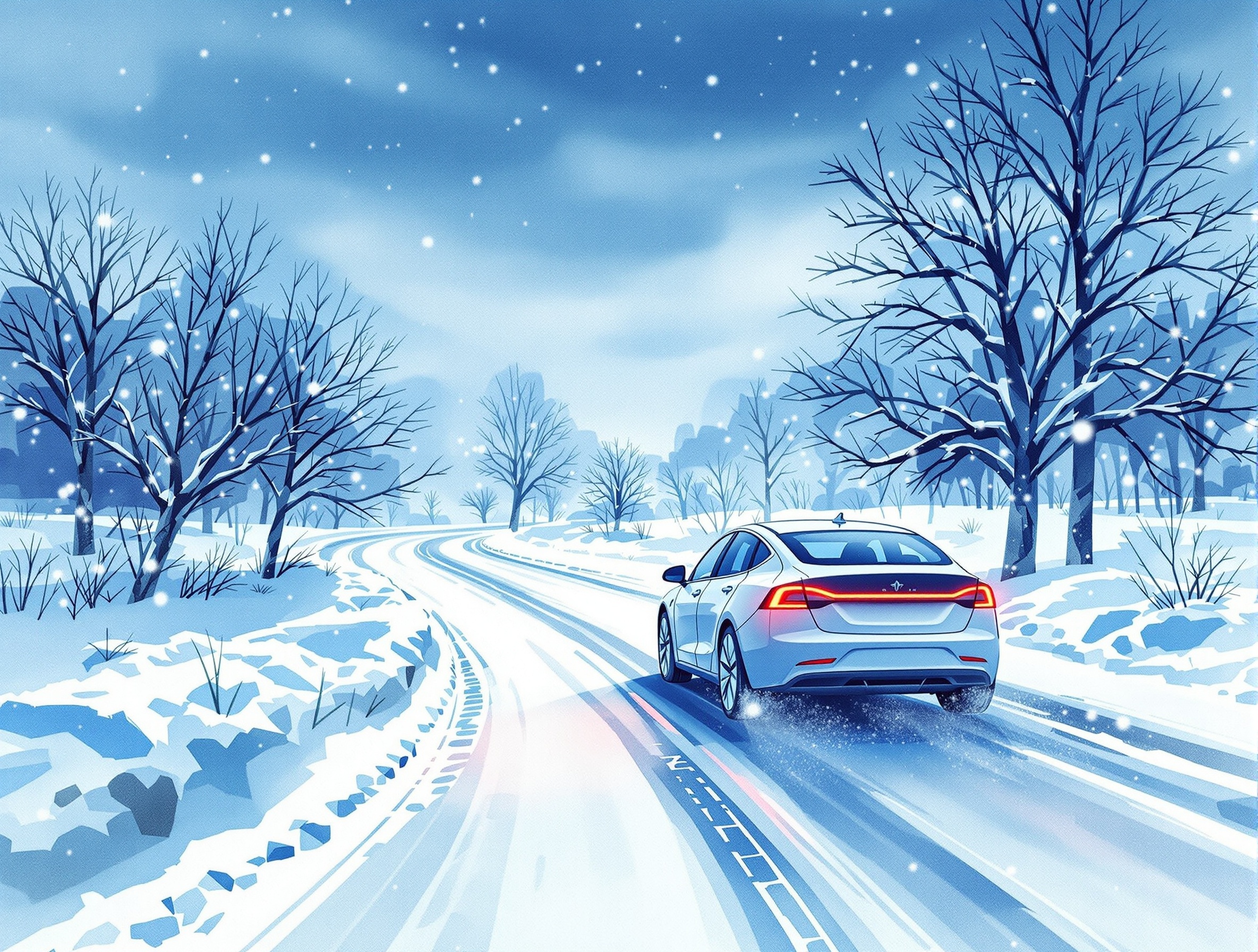 冬季のBEV走行イメージ