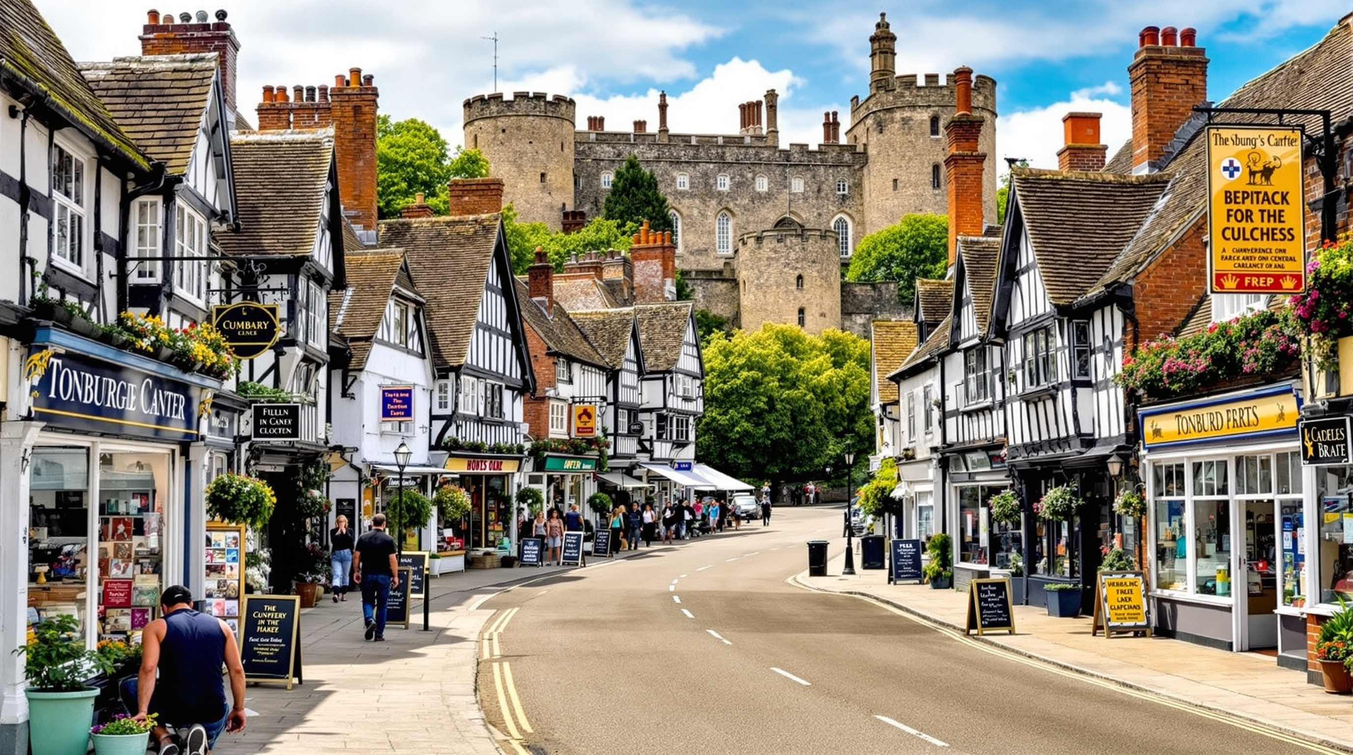 Tonbridge town center Kent