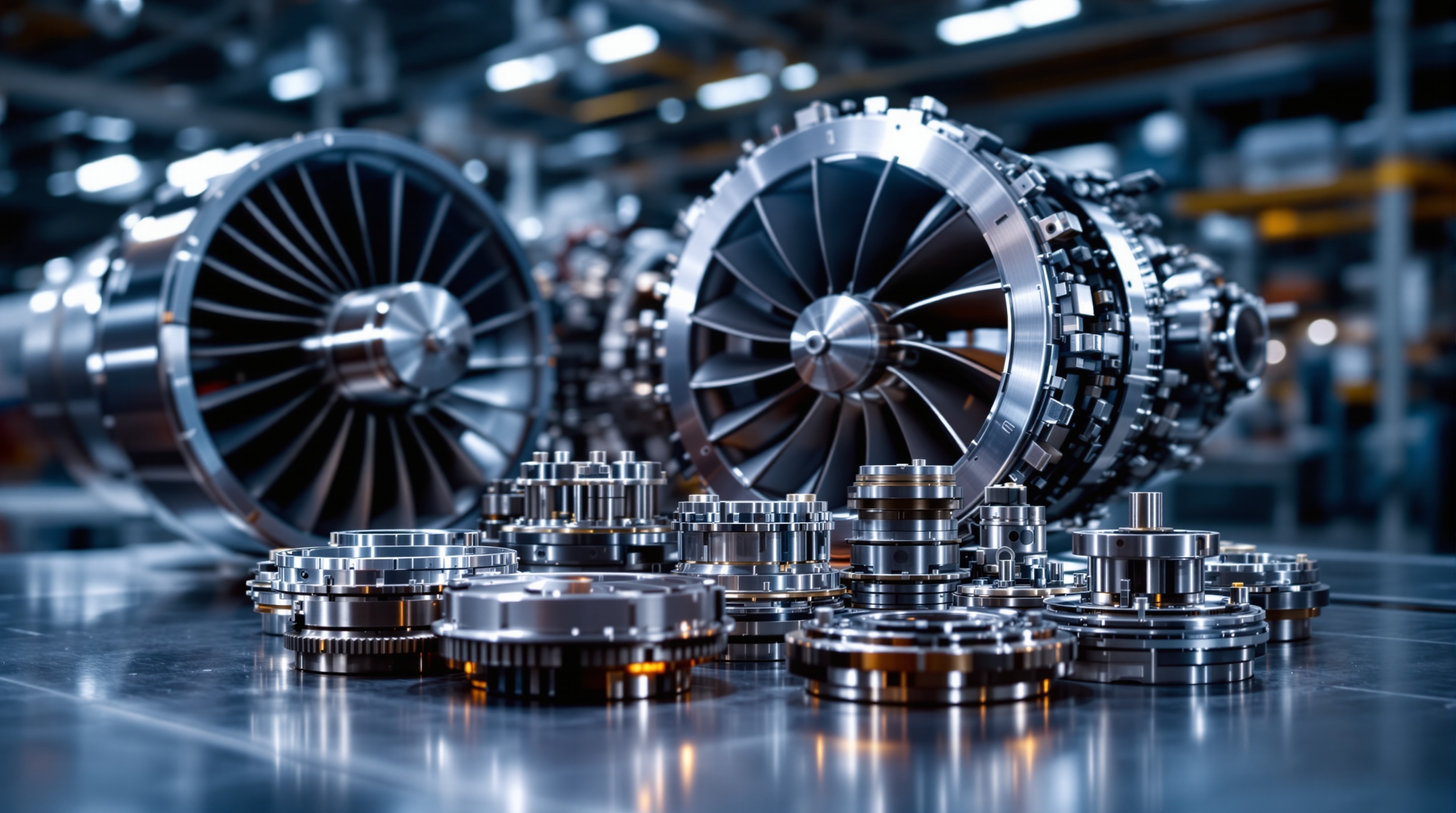 Precision-engineered jet engine Life-Limited Parts components including turbine disks and compressor shafts