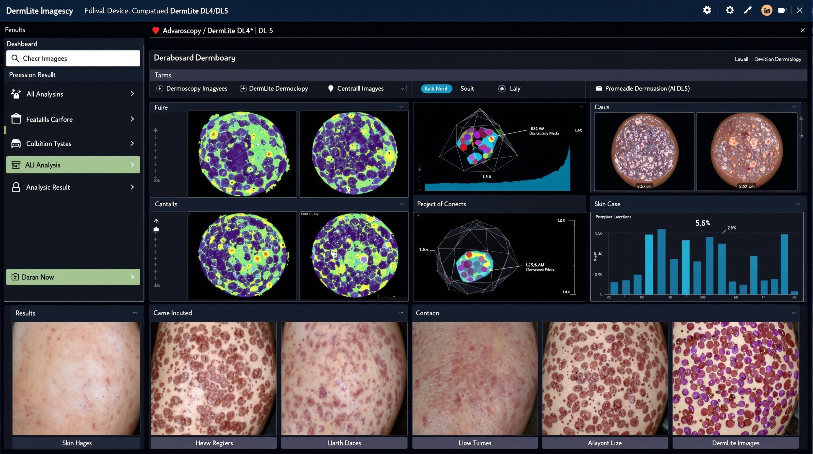 Advanced Dermatology Dashboard Interface