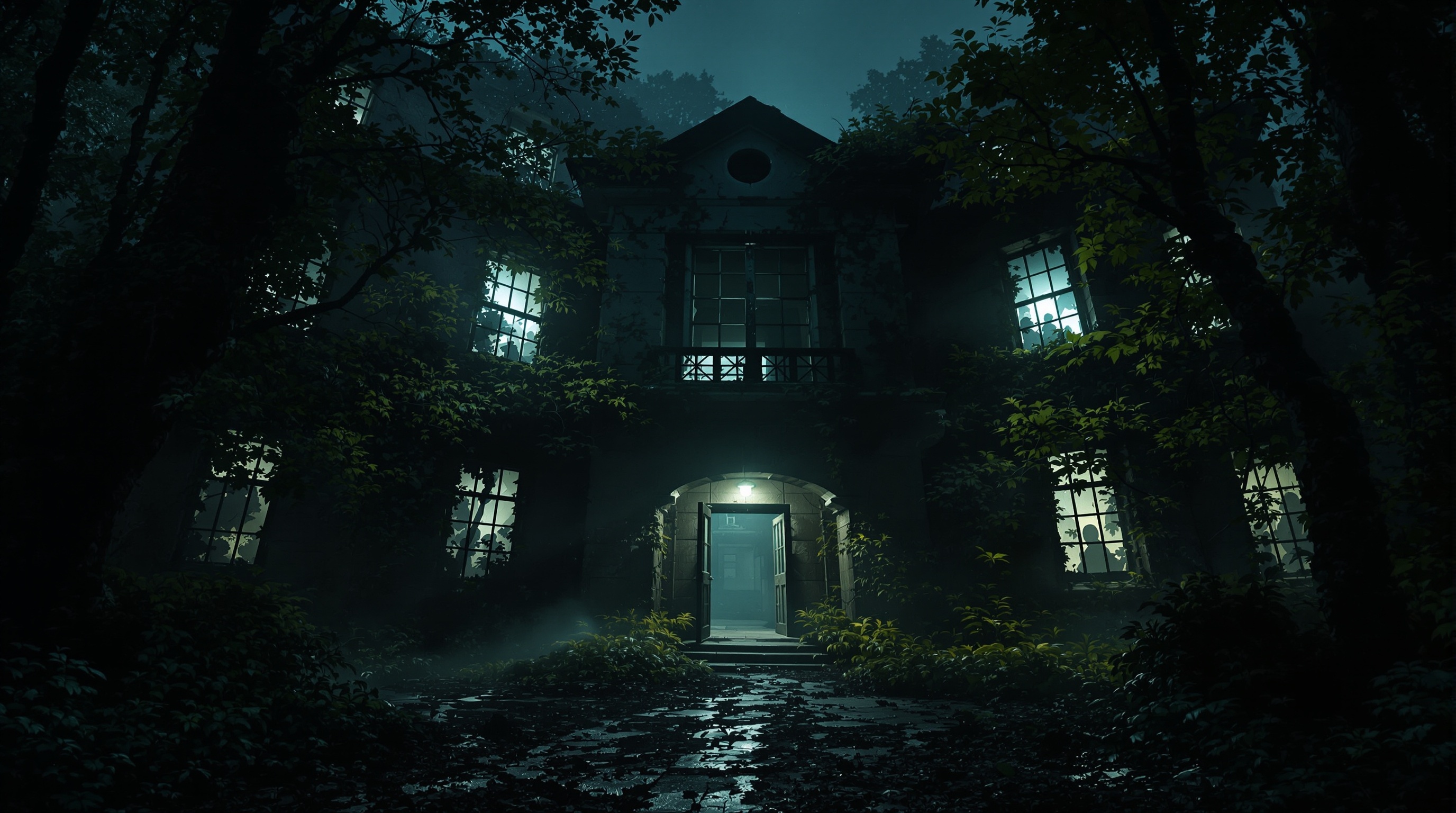 طريق مظلم مسكون