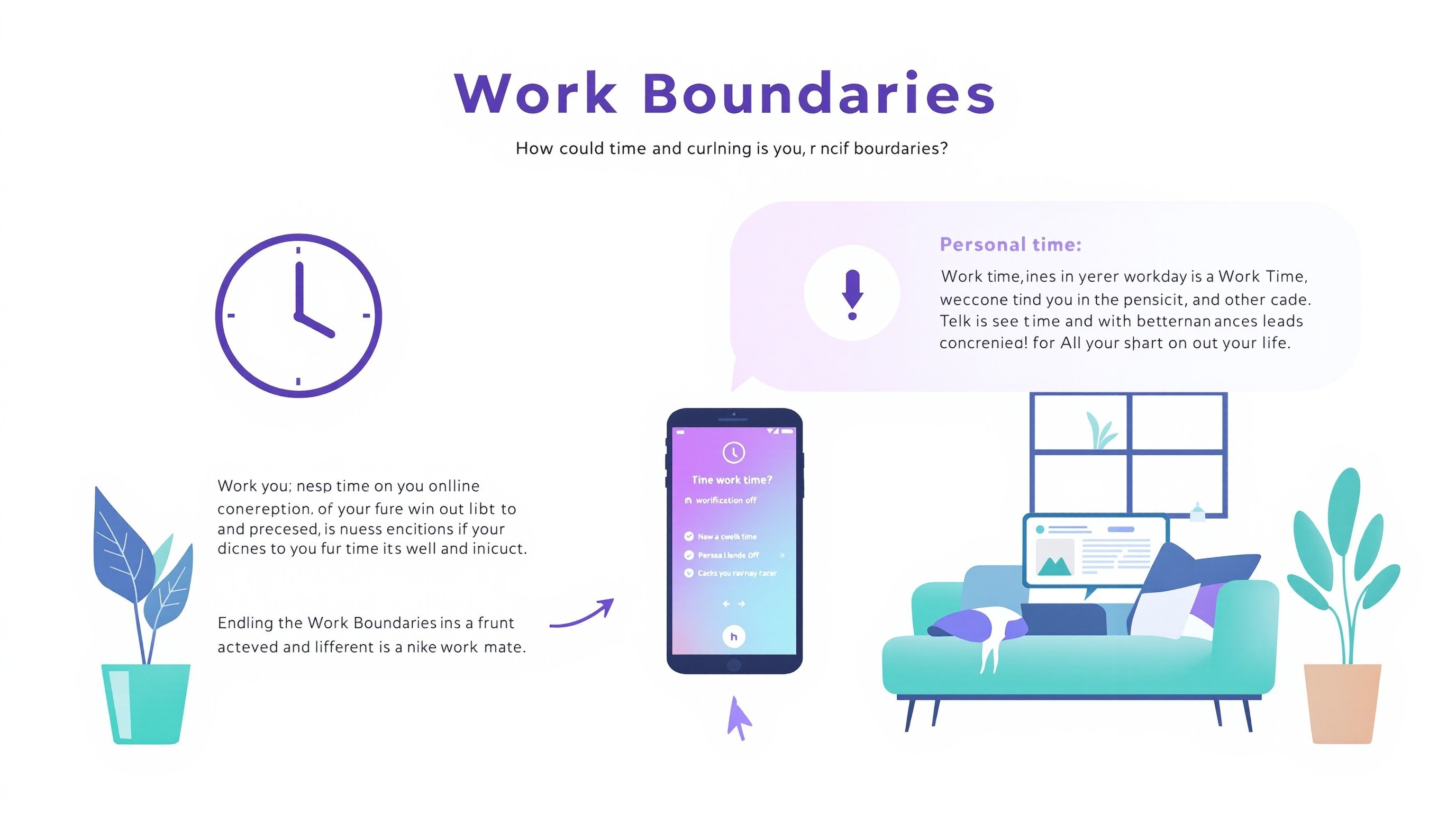 업무와 개인 시간의 명확한 경계 설정