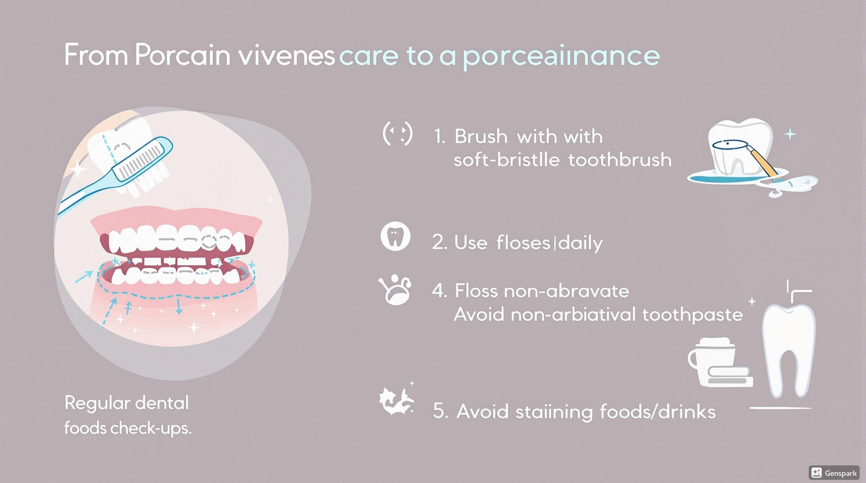 Porcelain veneers care and maintenance tips