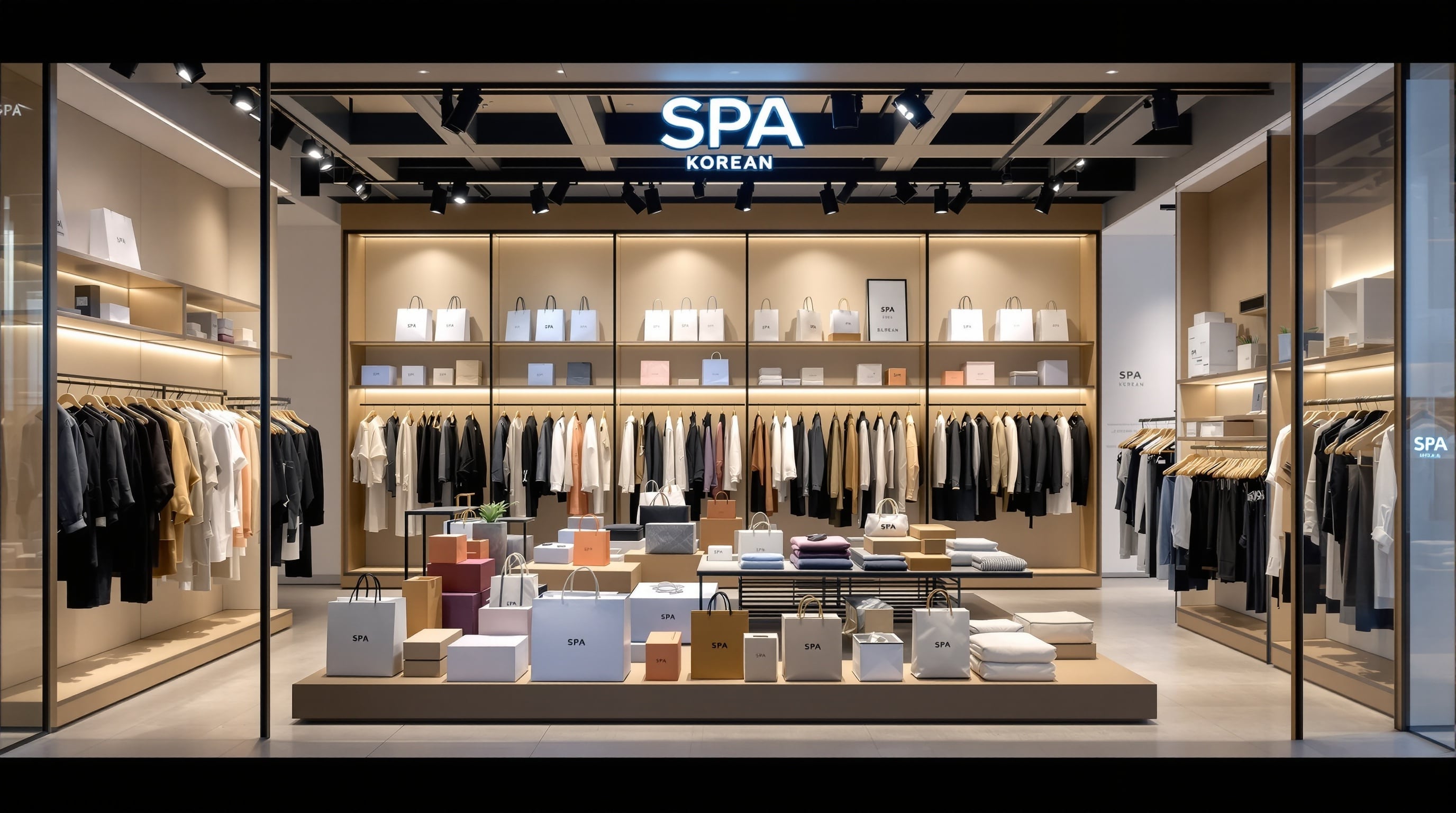 한국 SPA 브랜드 매장 인테리어