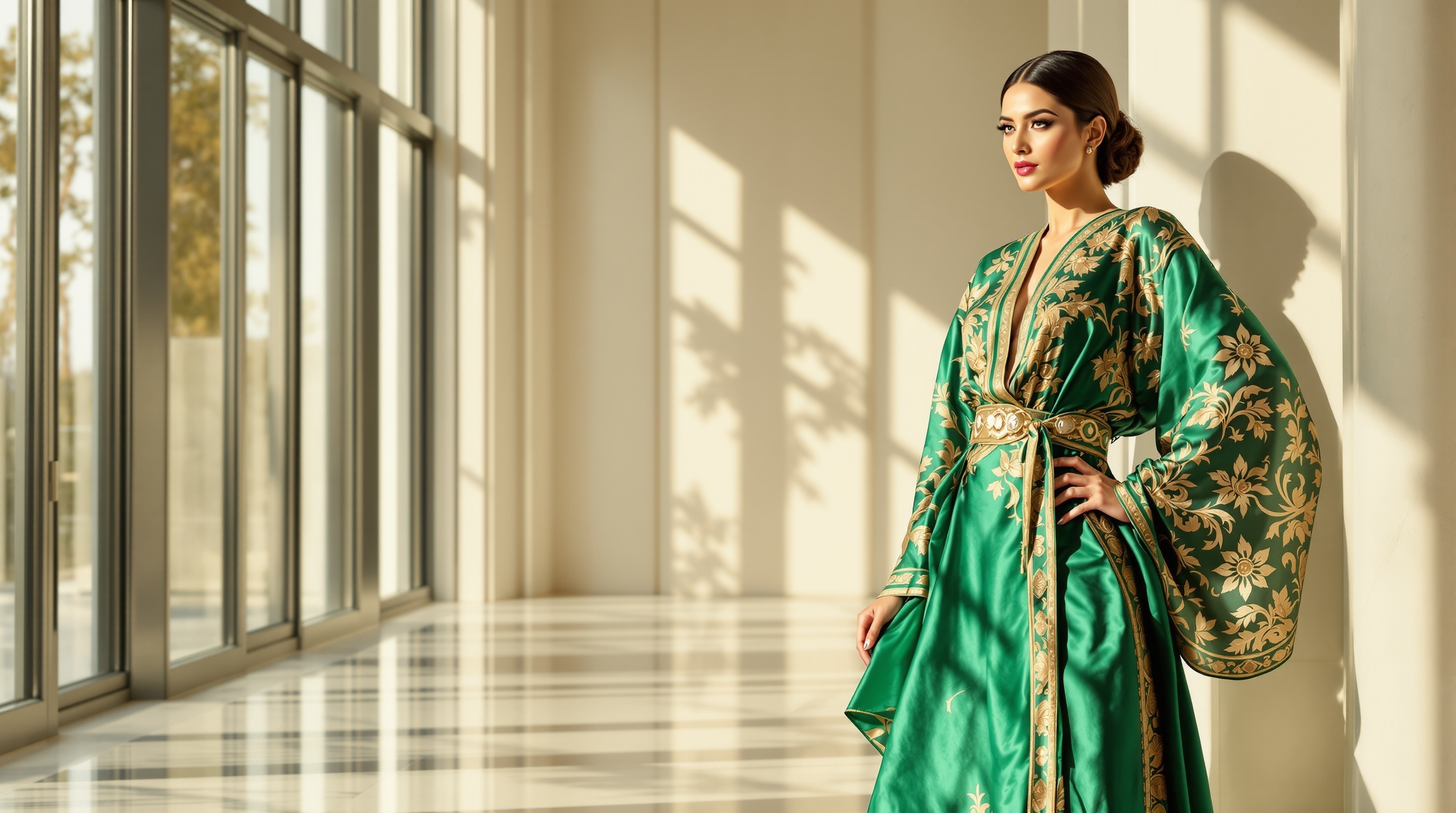 Morning Energy - Form-fitting kaftan confidence
