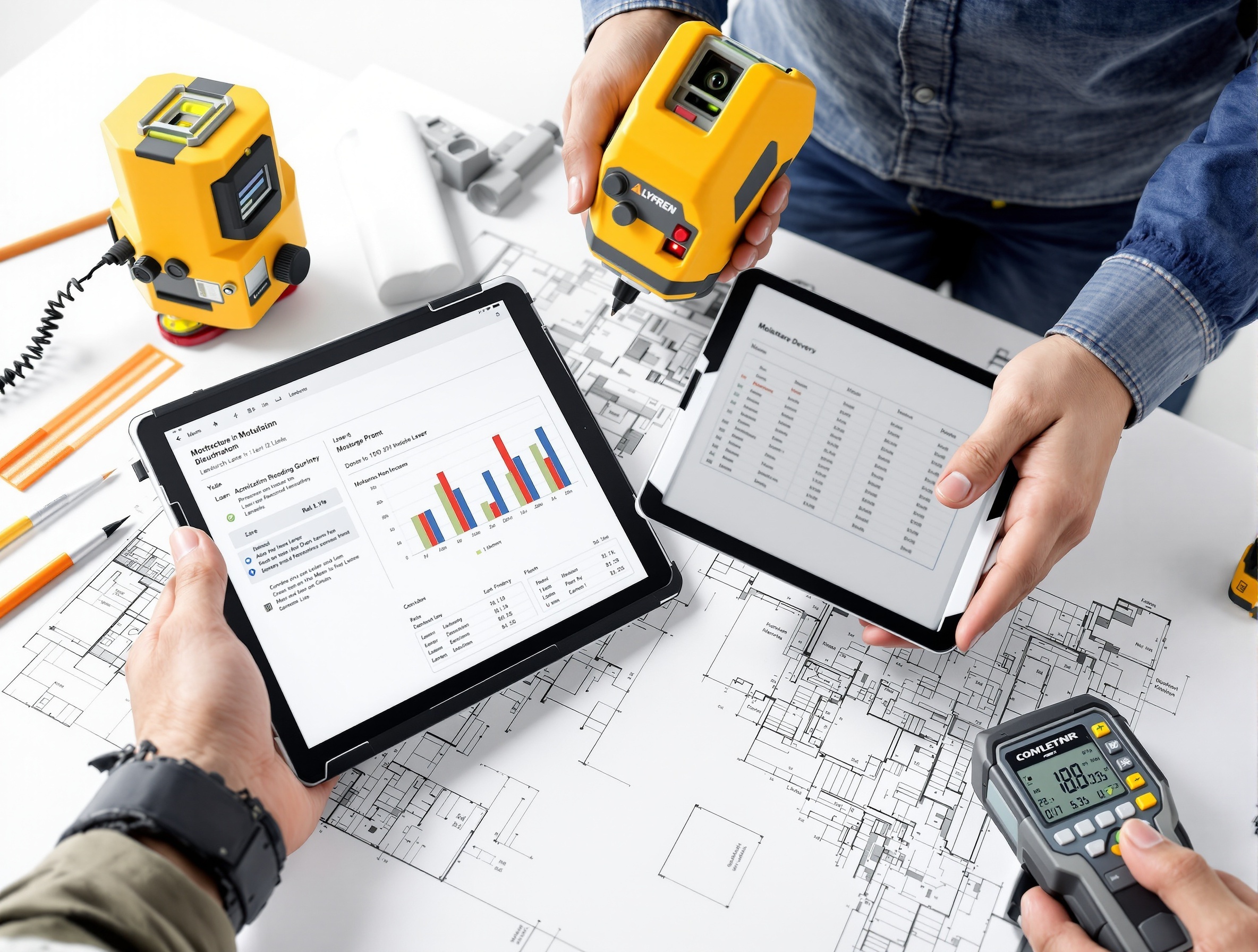 Professional surveying equipment for property valuation