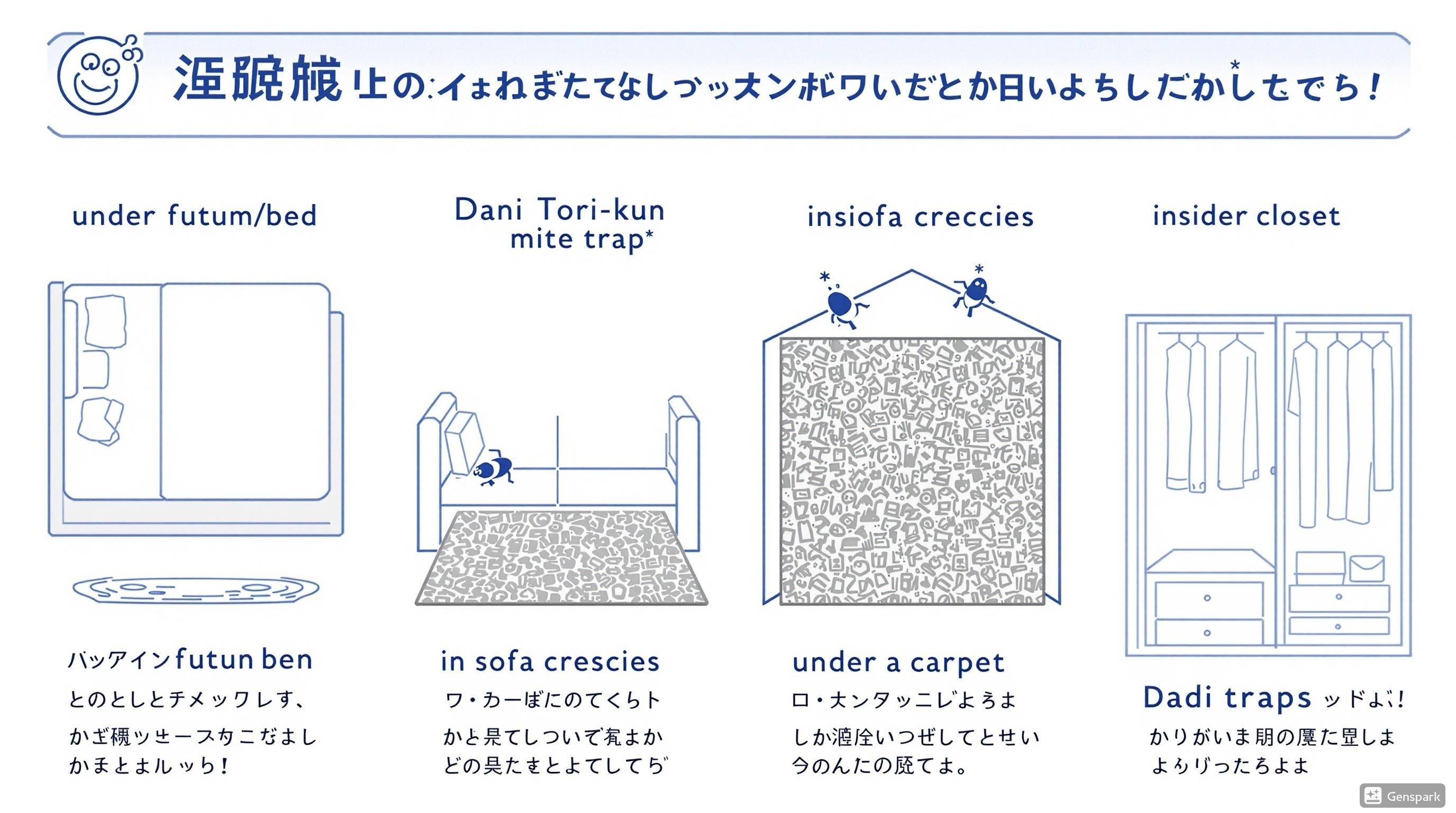 ダニ捕りくんの設置場所