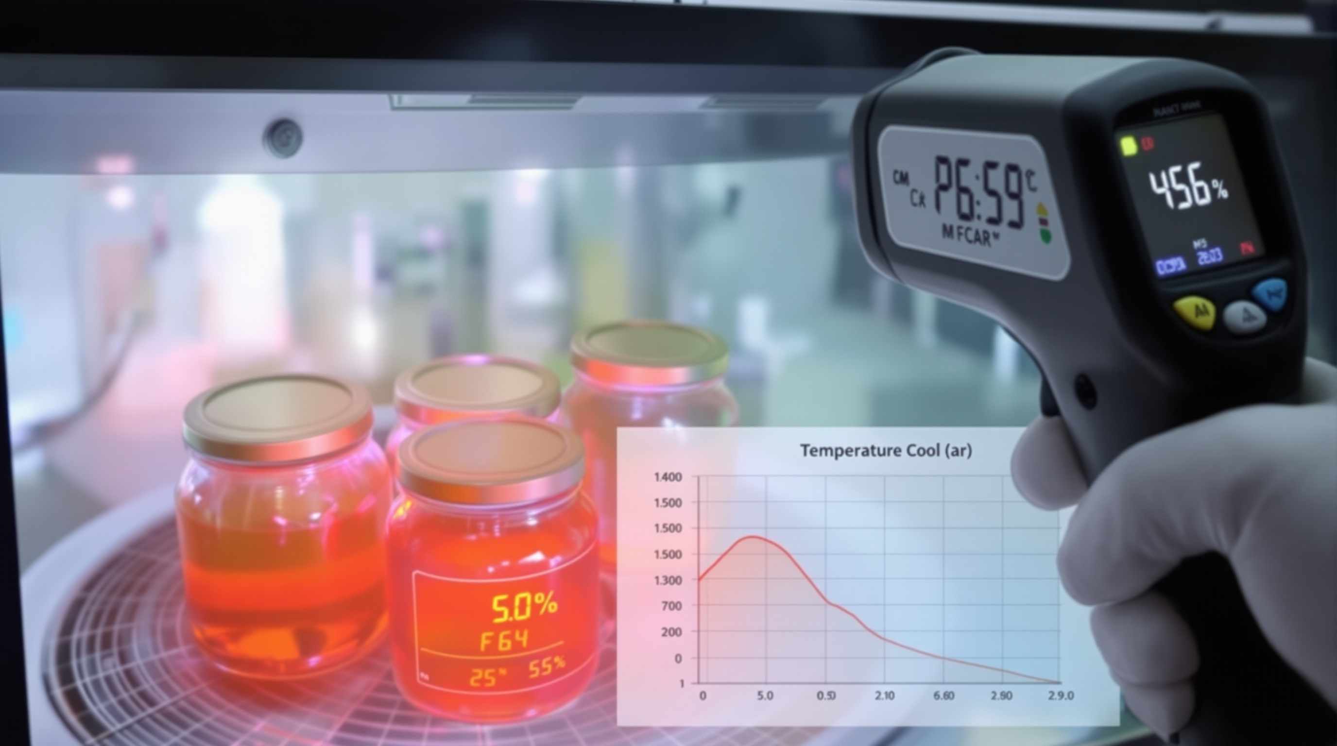 CONTRÔLE DE TEMPÉRATURE AVEC THERMOMÈTRE INFRAROUGE