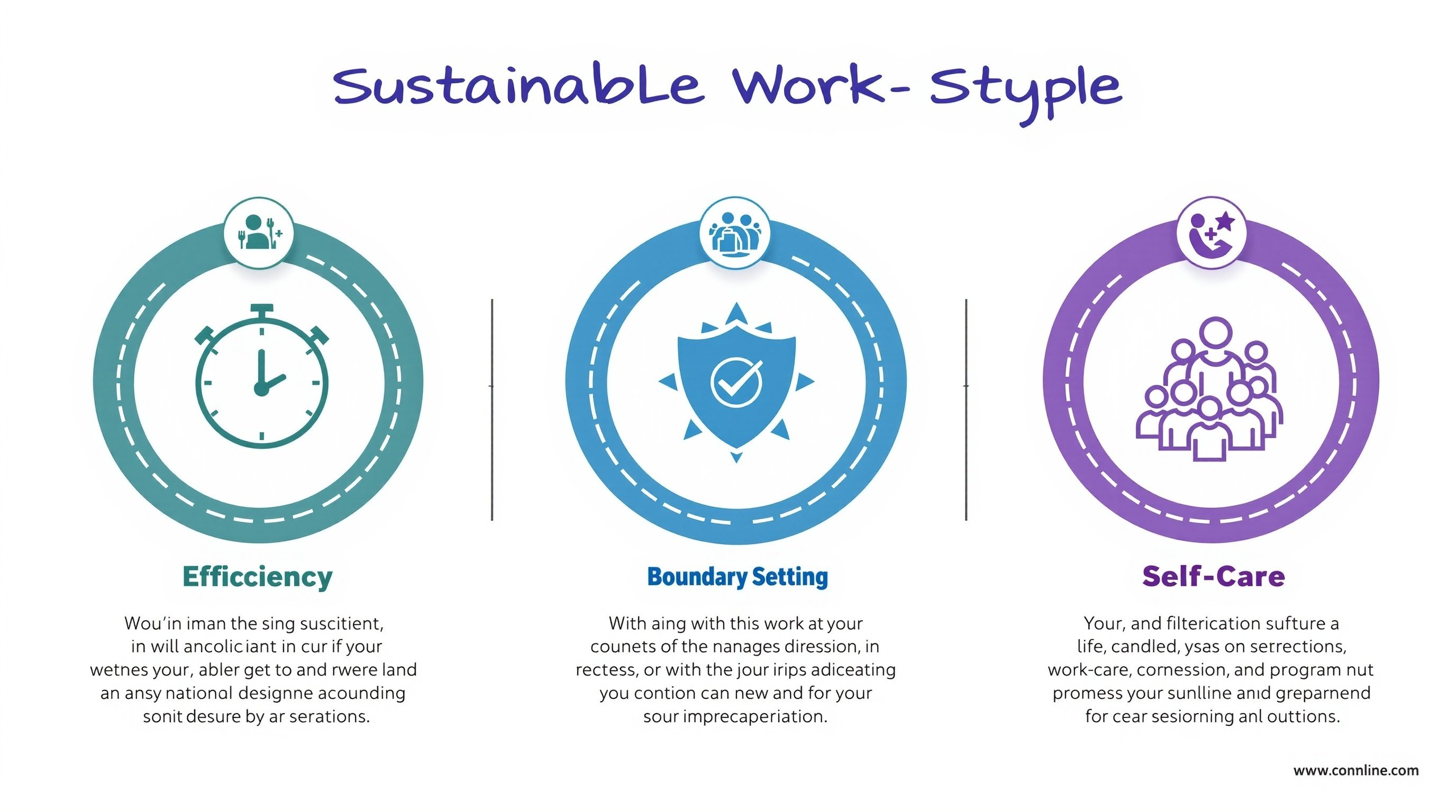 지속 가능한 업무 방식의 3가지 기둥