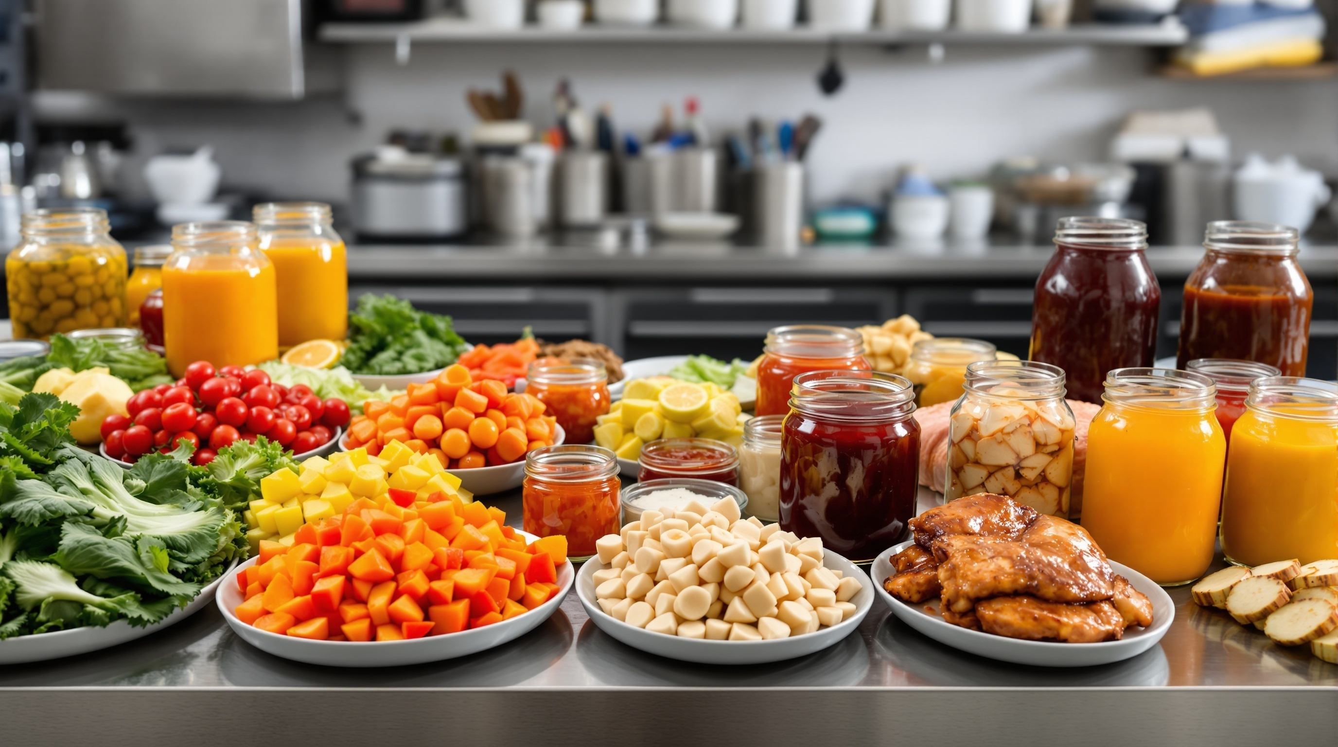 PRÉPARATION D'ALIMENTS POUR MISE EN BOCAUX
