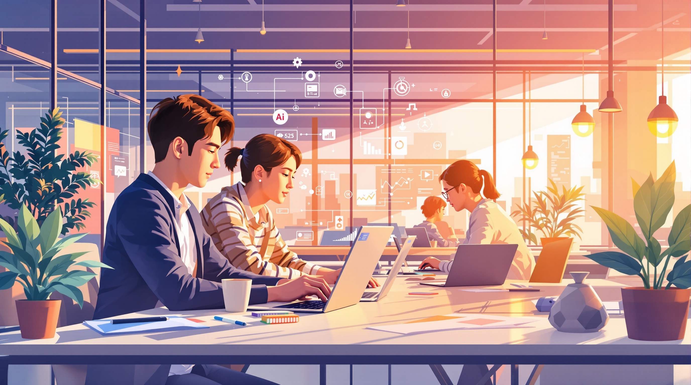 신기술 환경에서 협업하는 MZ세대