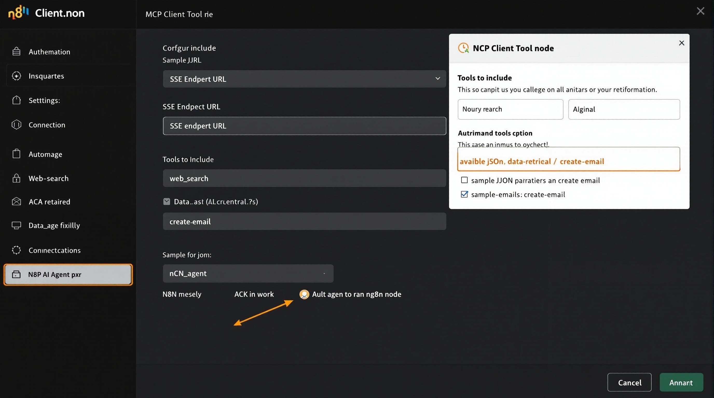 n8n MCP Client Tool 노드 인증 설정
