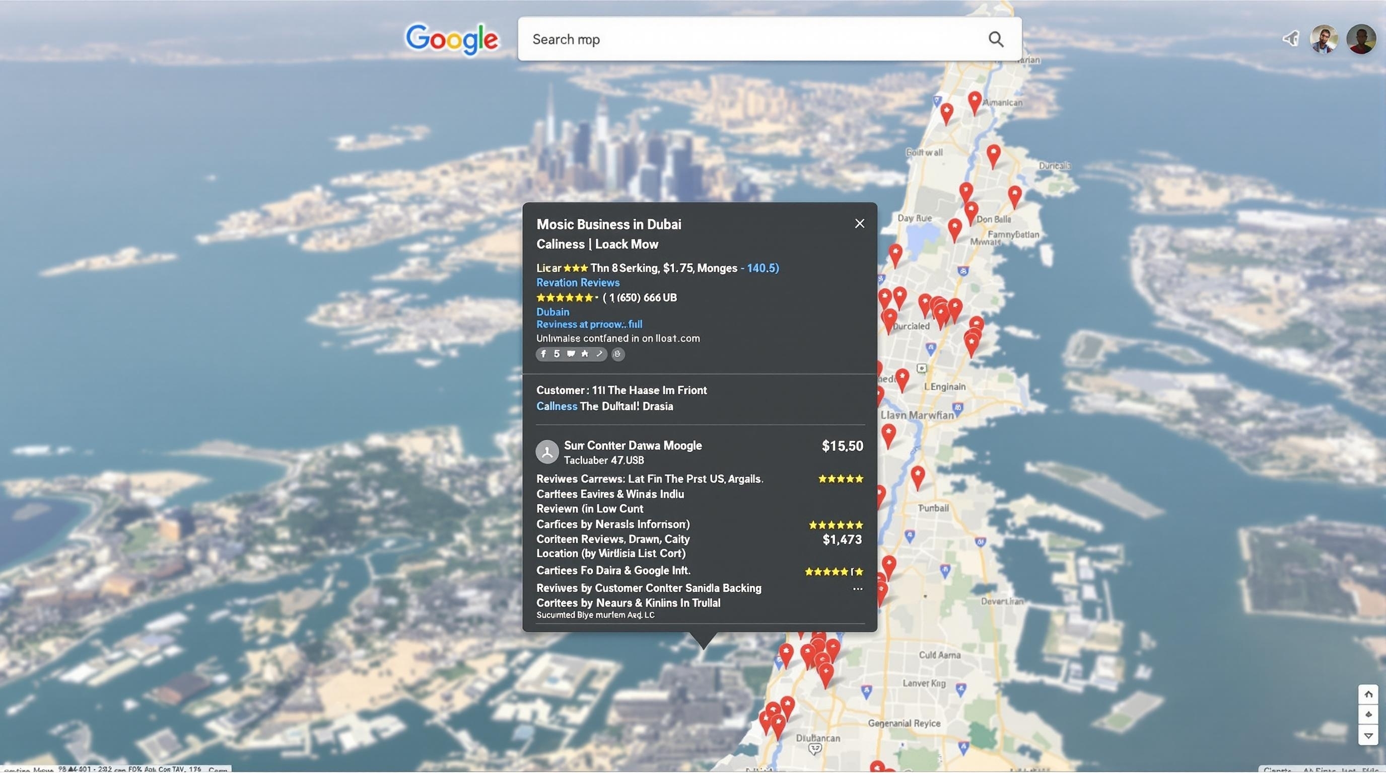 Local SEO Dubai businesses dominating Google Maps search results with optimized listings