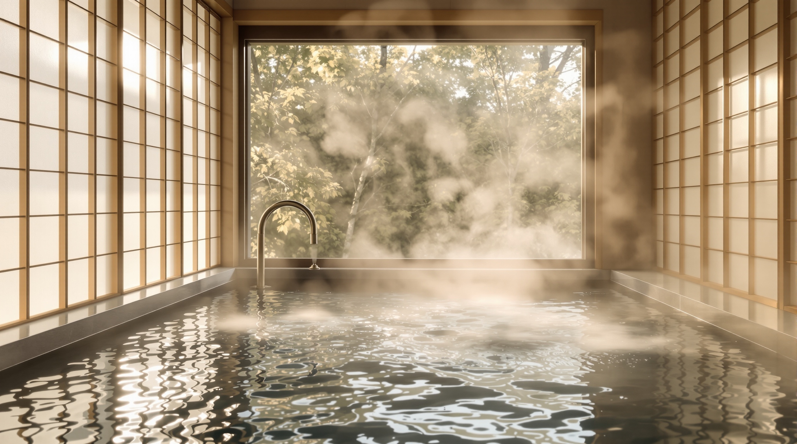 静寂の和風内湯温泉