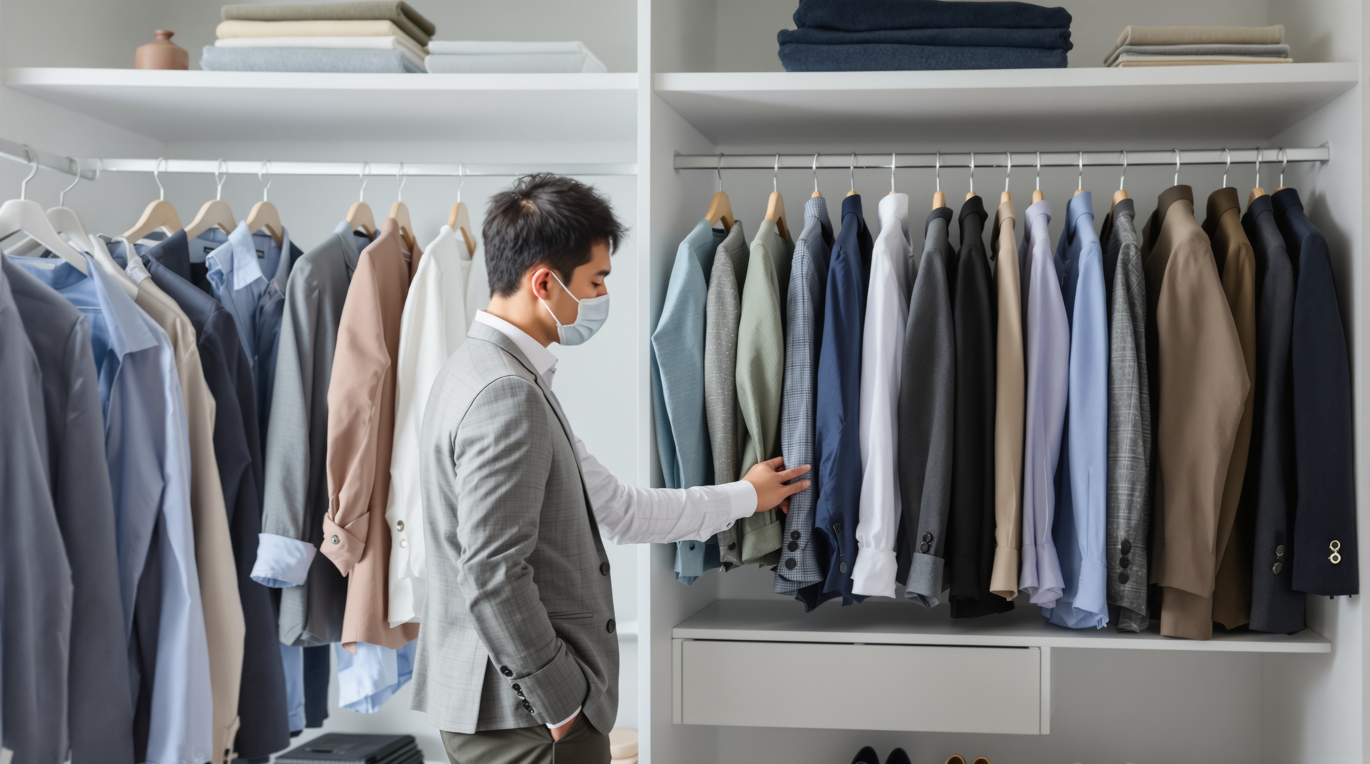 整理されたクローゼット