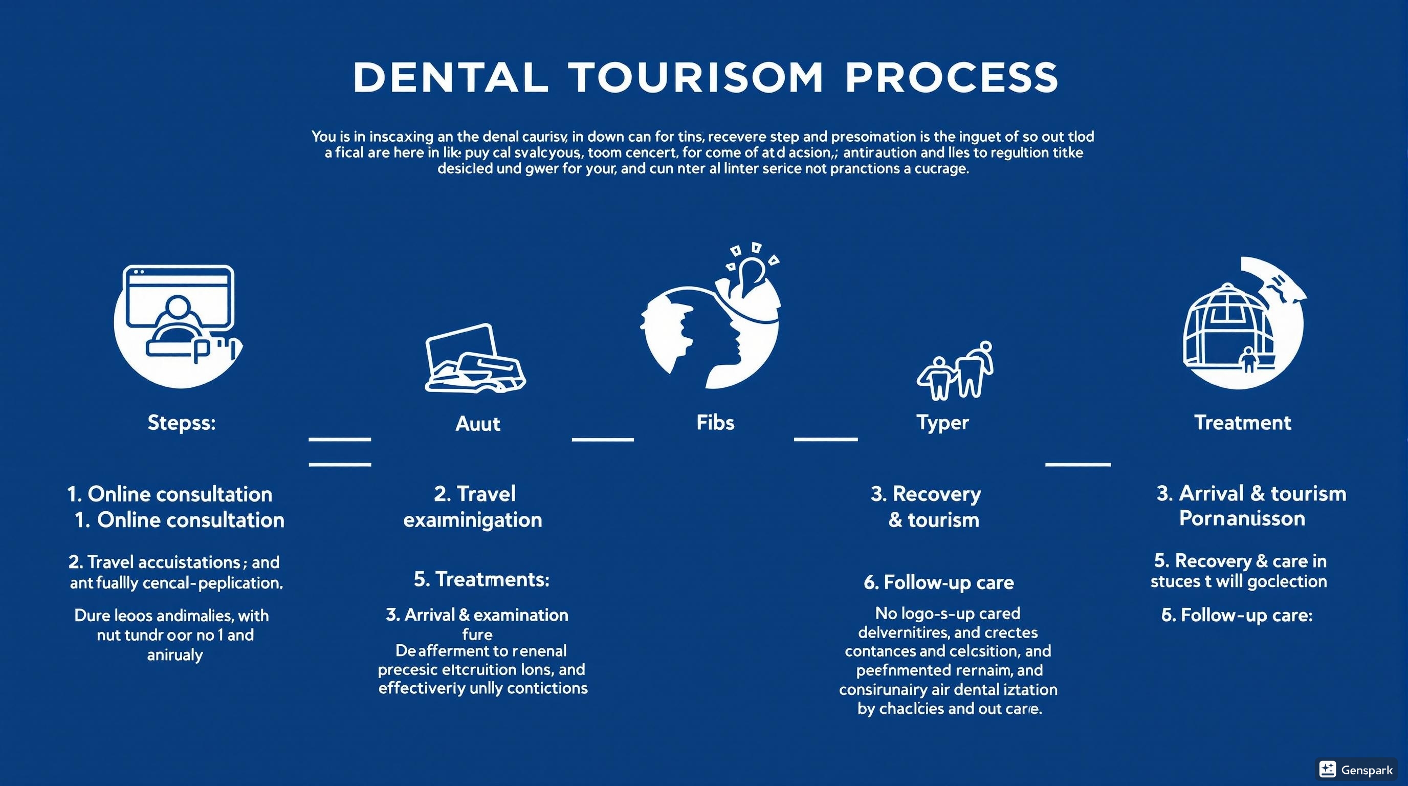 Dental Tourism Process Steps