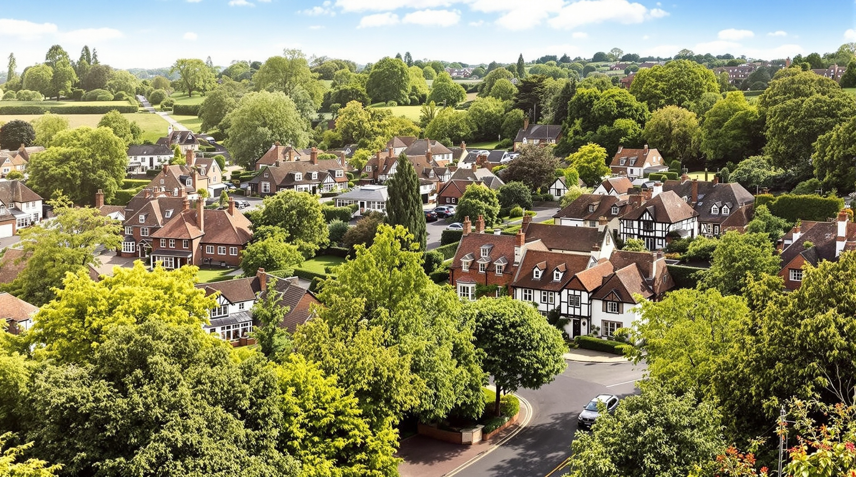 Sevenoaks affluent residential area Kent