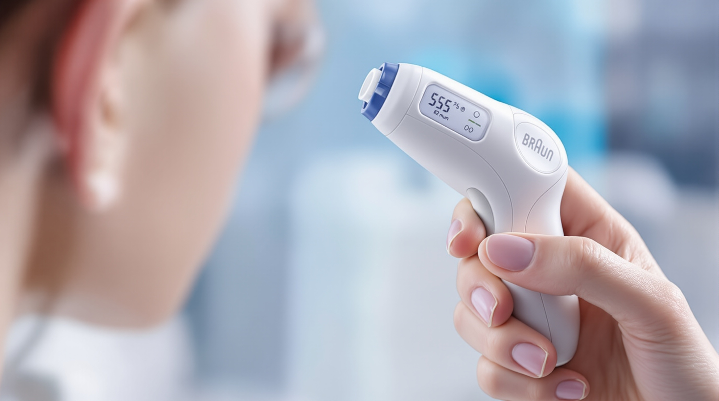 COMPARAISON DE 3 THERMOMETRES BRAUN : THERMOSCAN 7, THERMOSCAN 7 CONNECT ET THERMOSCAN PRO 6000 2 THERMOSCAN 7 AVEC ÉCRAN LCD ET INTERFACE UTILISATEUR