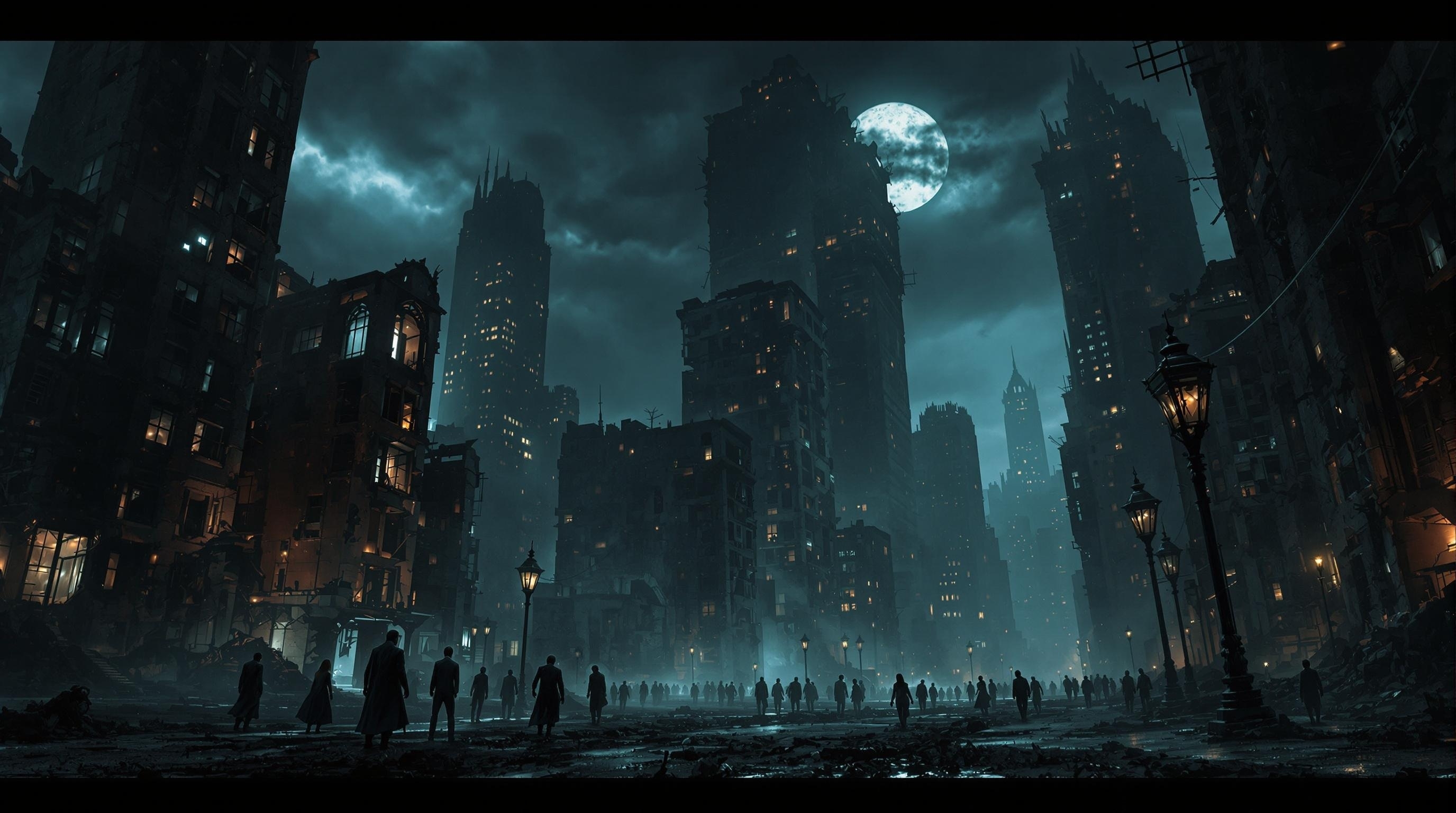 Post-apocalyptic city under Leviathan rule