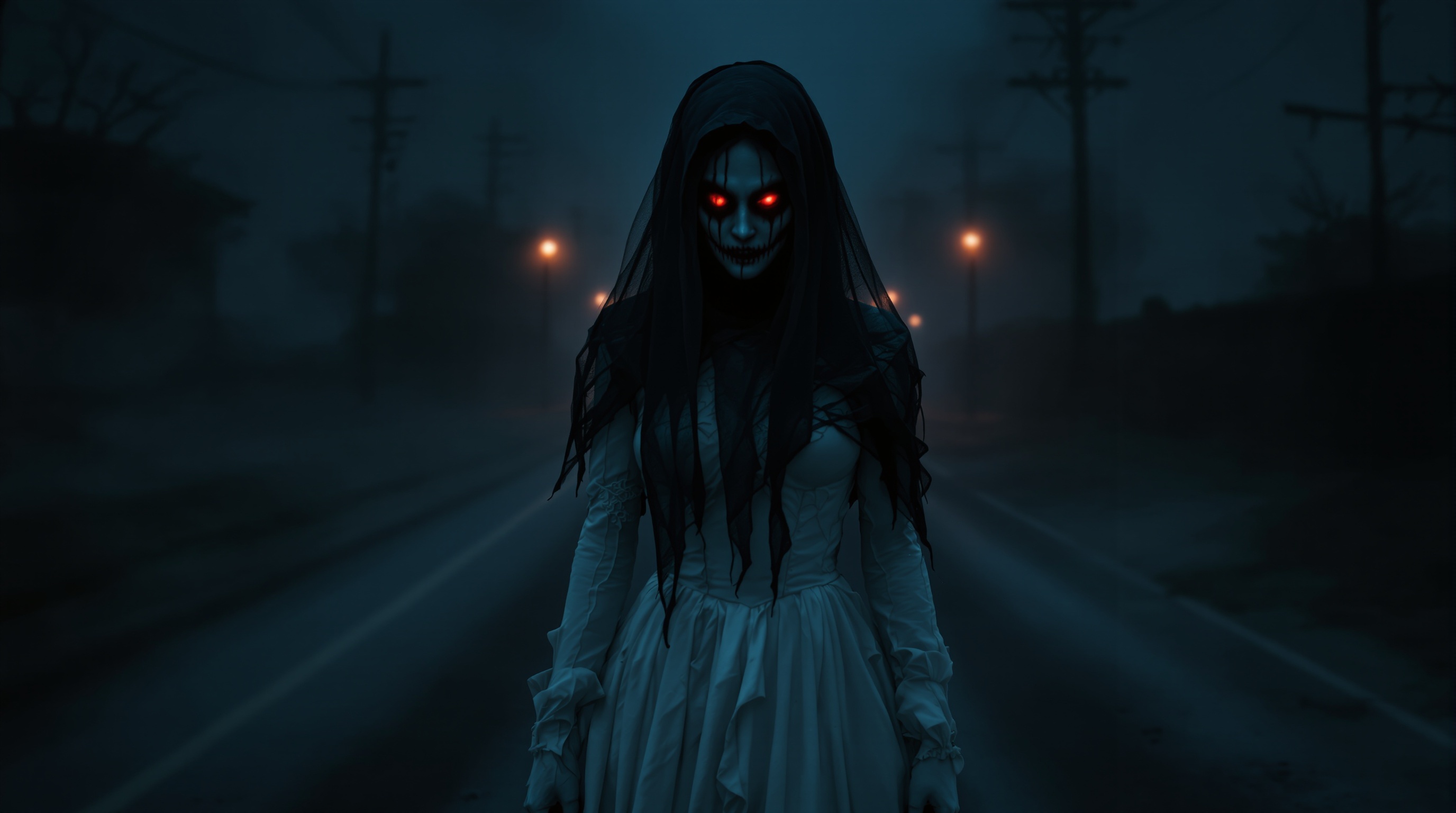 عروس الظلام في طريق مظلم