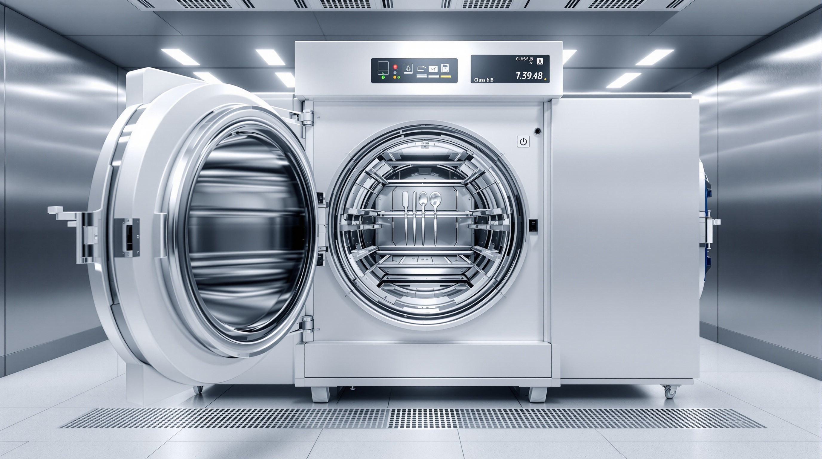 L'AUTOCLAVE DE STERILISATION : UN OUTIL ESSENTIEL DANS LA LUTTE CONTRE LES INFECTIONS 1 AUTOCLAVE DE STÉRILISATION MODERNE DANS UN ENVIRONNEMENT HOSPITALIER PROFESSIONNEL