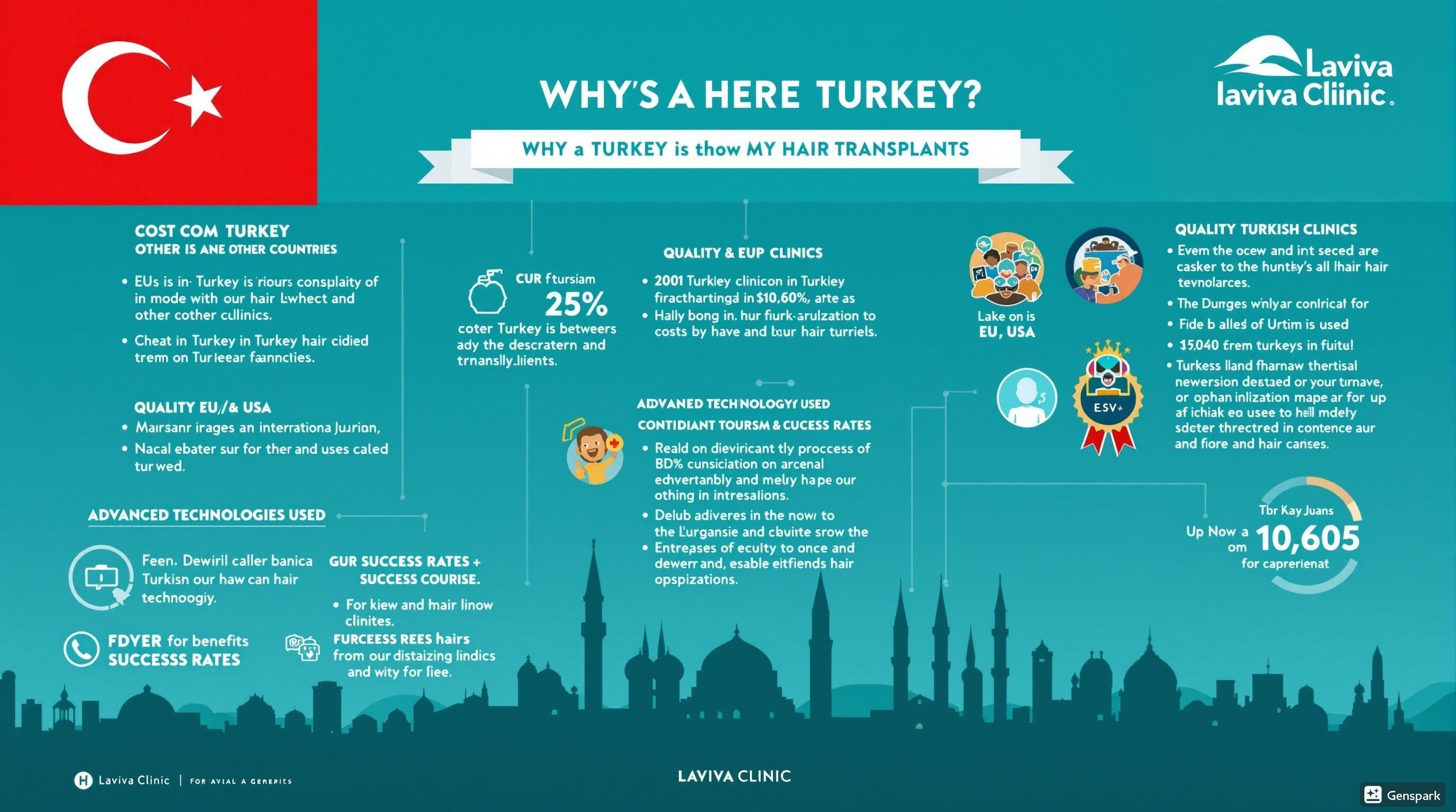 Turkey Hair Transplant Benefits Infographic